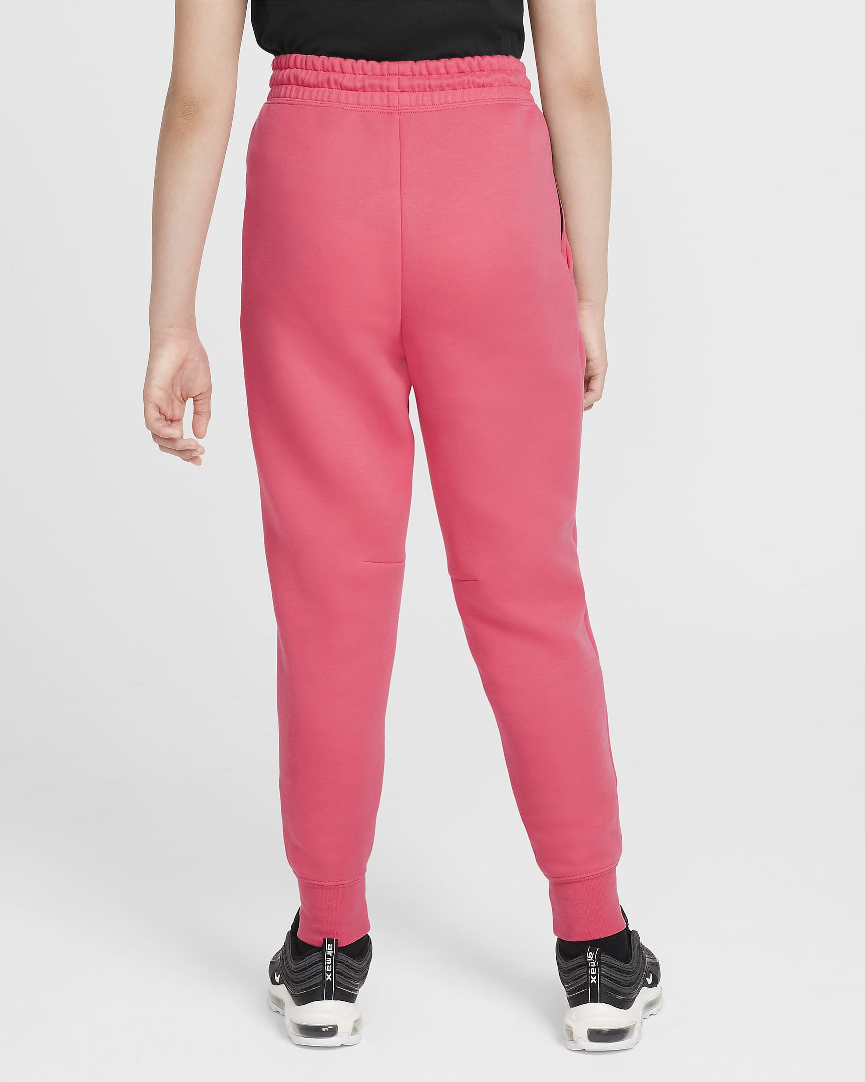 Nike Sportswear Tech Fleece Big Kids' (Girls') Joggers - Aster Pink/Black/Black