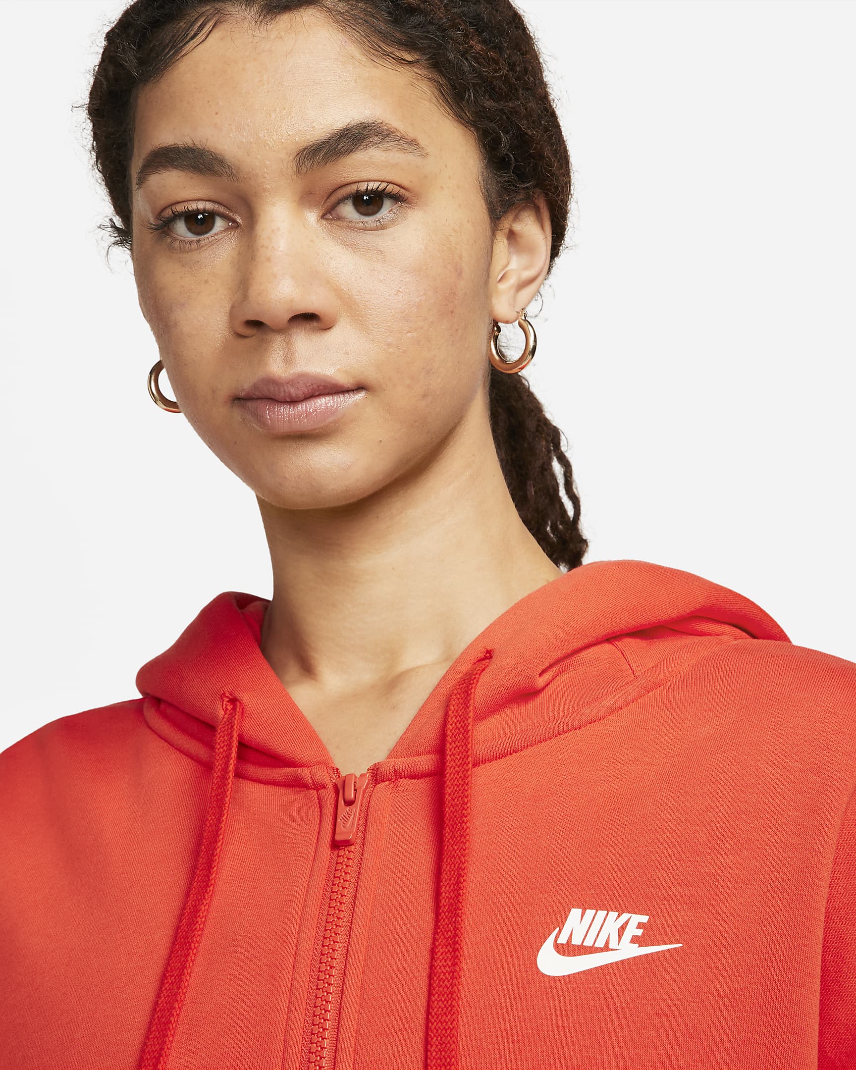 Nike Sportswear Women's Full-zip Fleece Hoodie. Nike RO