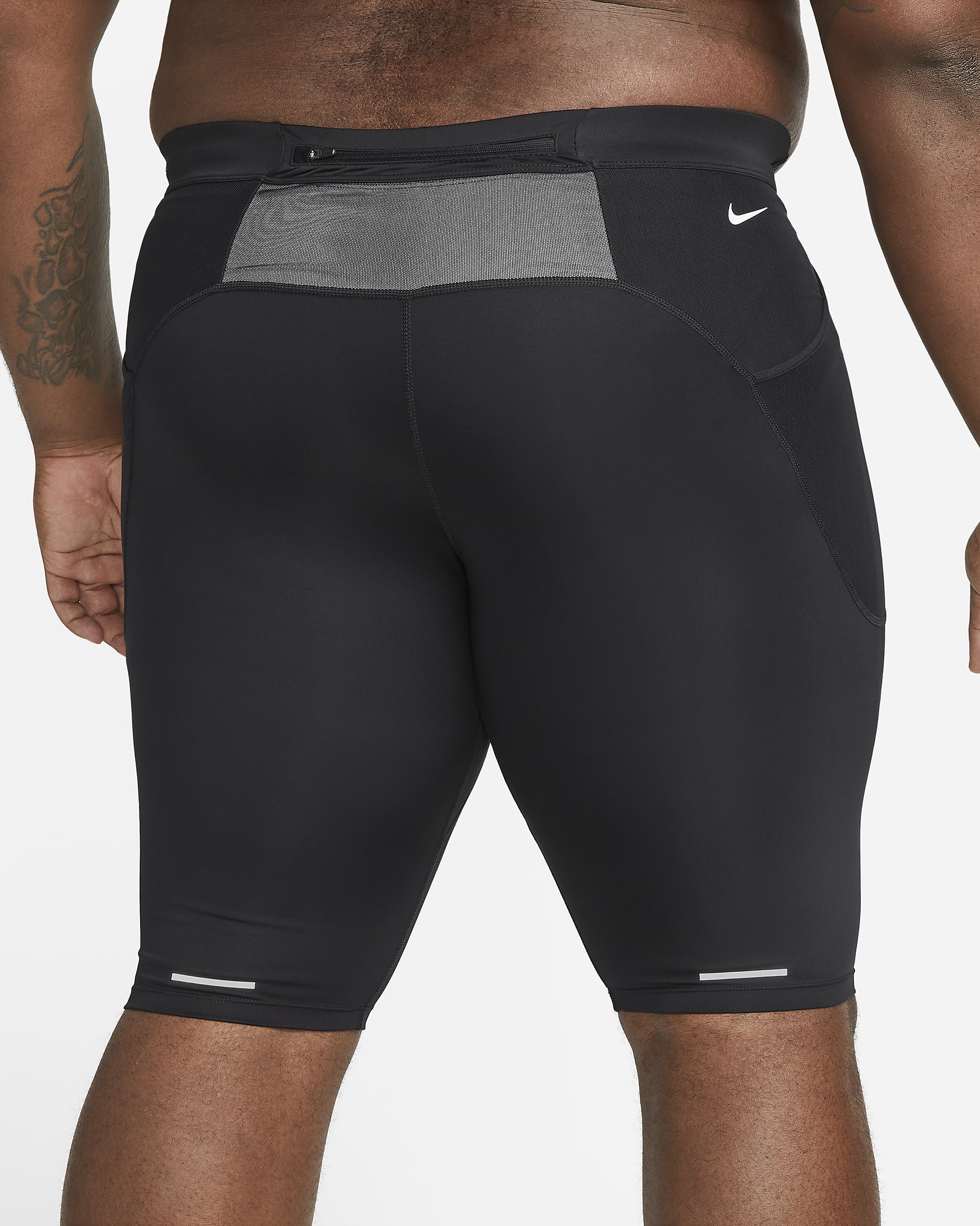 Nike Trail Lava Loops Dri-FIT 1/2-Lauftights für Herren - Schwarz/Weiß