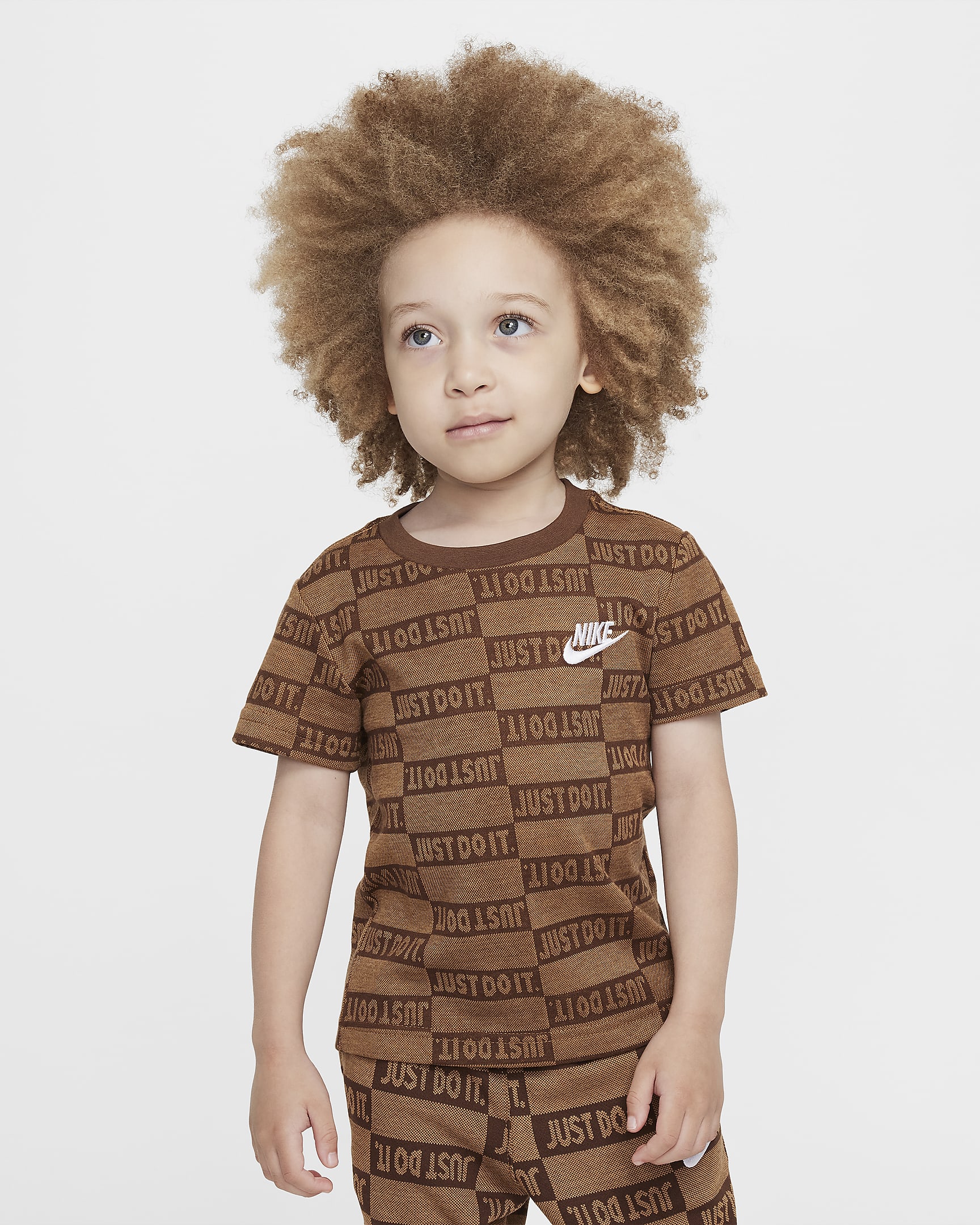 Nike "Just Do It" Toddler Jacquard T-Shirt - Flax