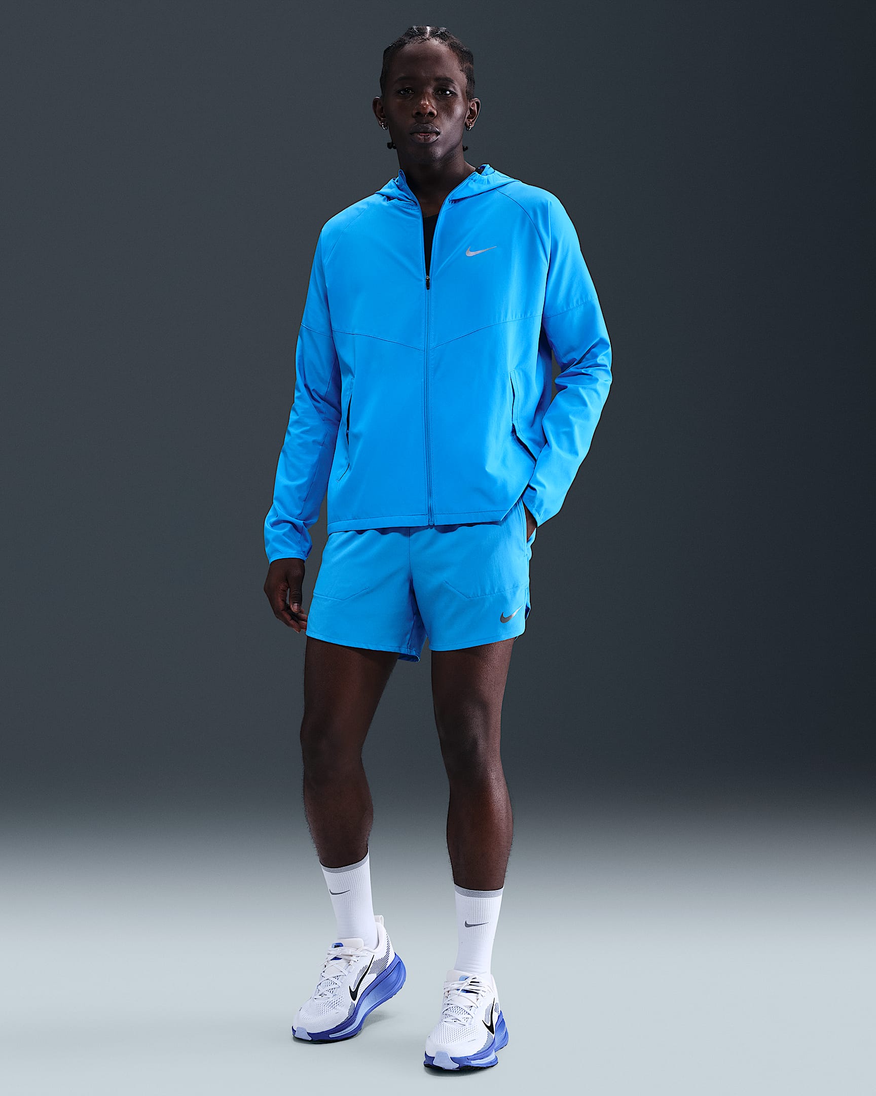 Nike Stride Men's Dri-FIT 13cm (approx.) Brief-Lined Running Shorts - Blue Hero/Black