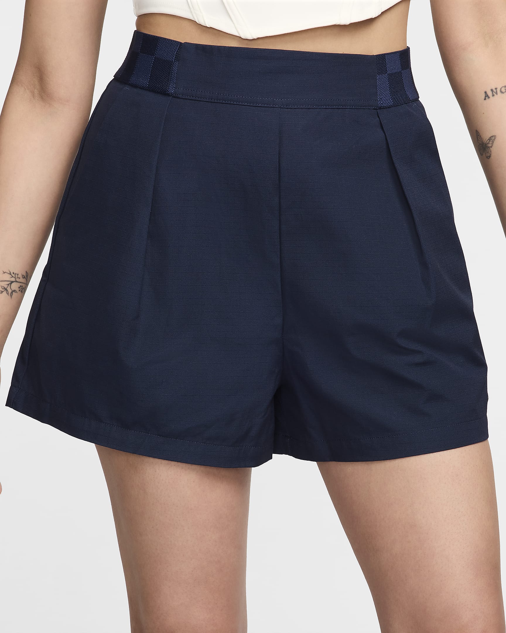 Short taille haute 8 cm Nike Sportswear Collection pour femme - Obsidian/Noir