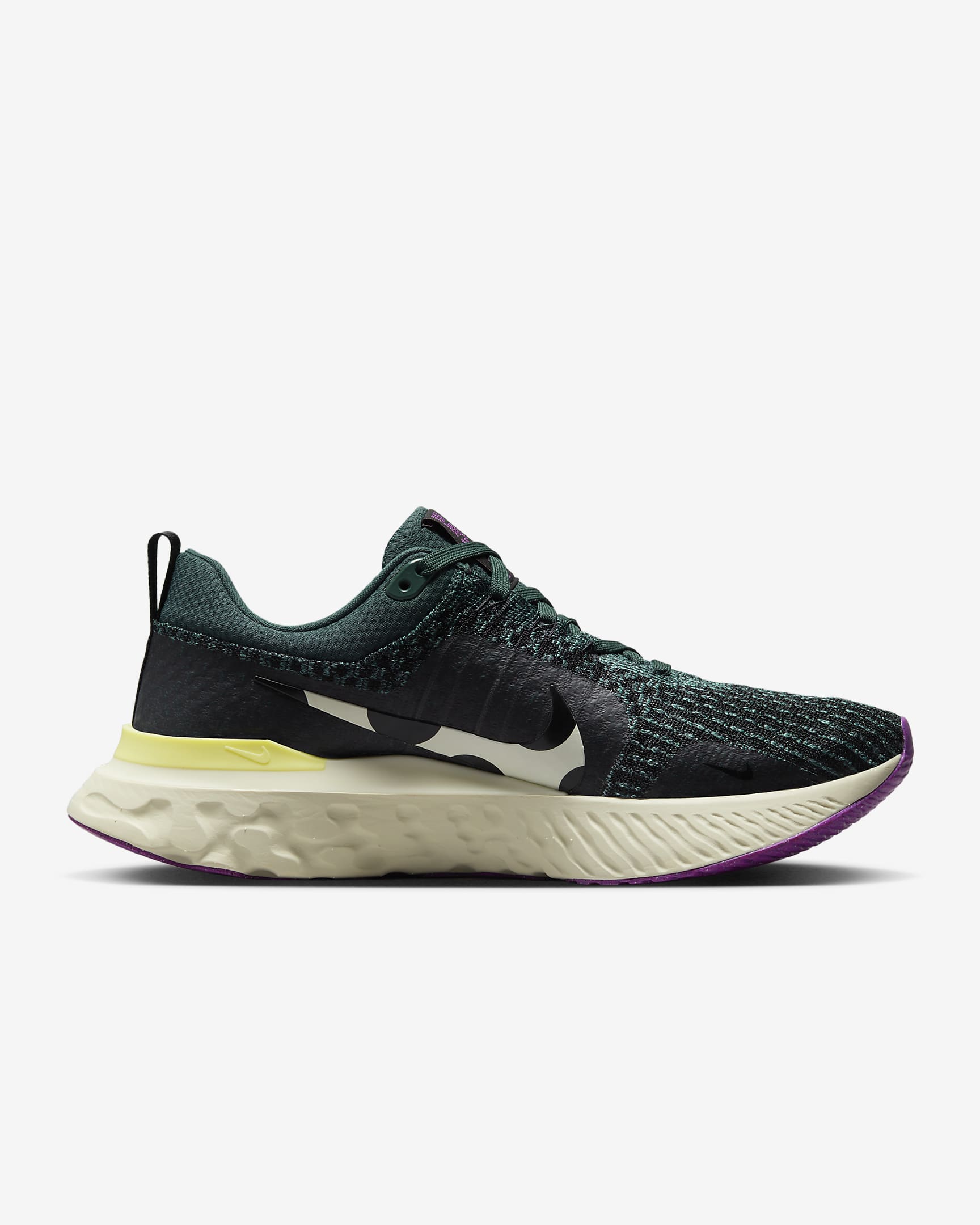 Nike React Infinity 3 Men's Road Running Shoes - Mineral Teal/Faded Spruce/Fuchsia Dream/Black