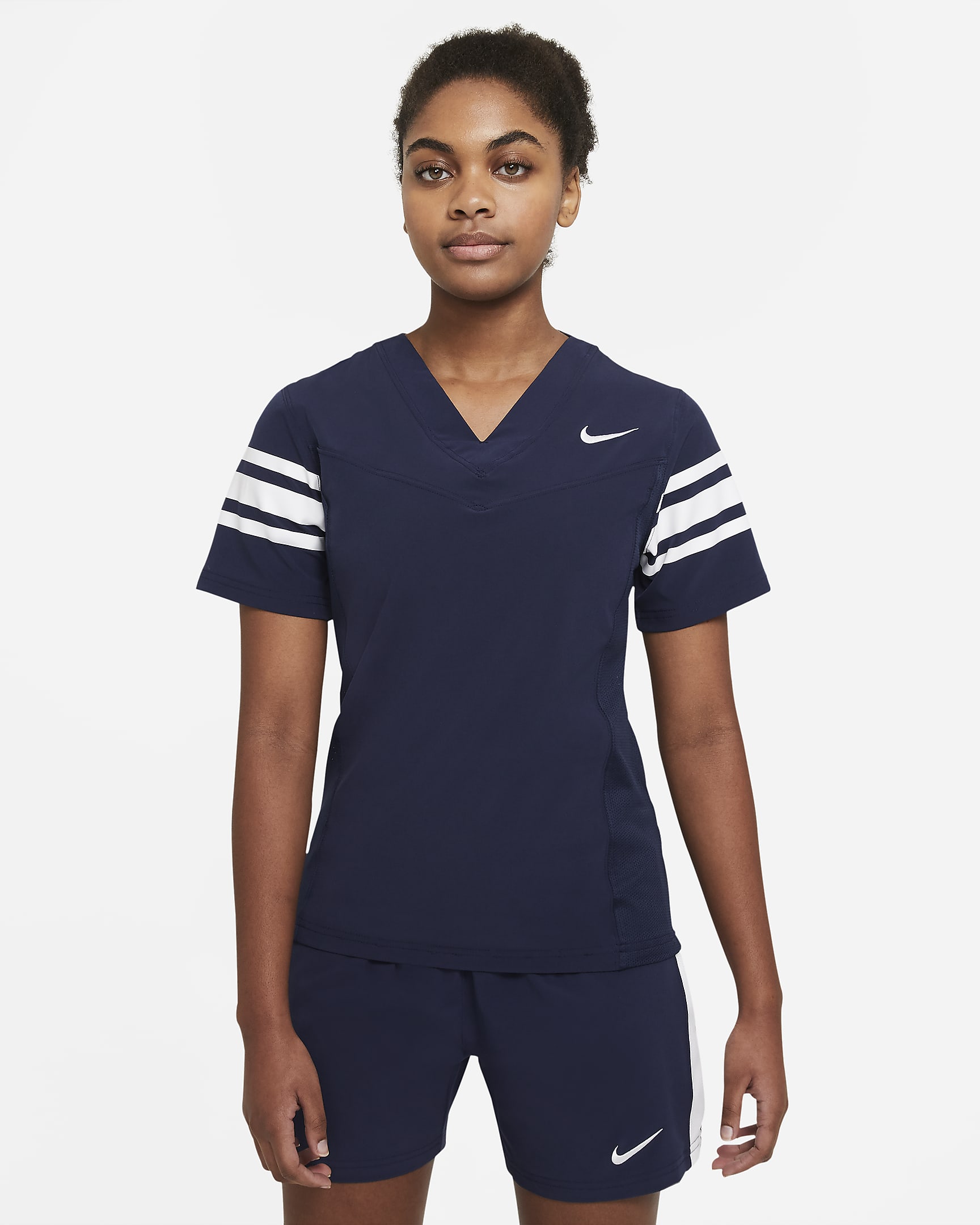 Nike Vapor Women's Flag Football Jersey (Stock) - Team Navy/Team White/Team White