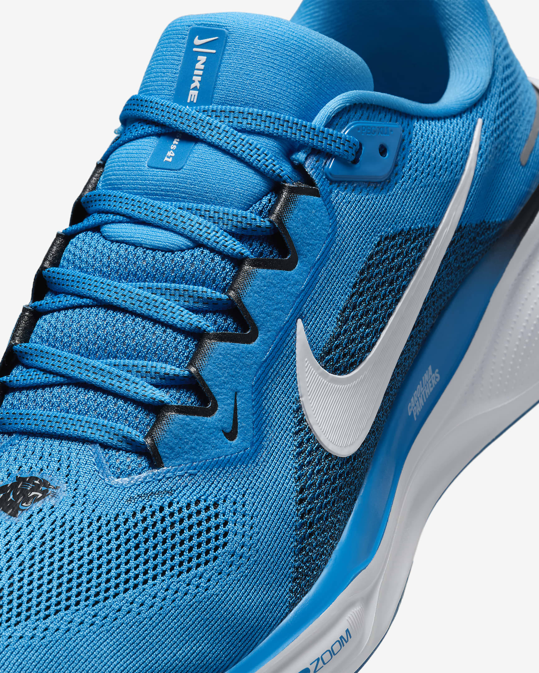 Nike Pegasus 41 NFL Carolina Panthers Men's Road Running Shoes - Neptune Blue/White/Black/White