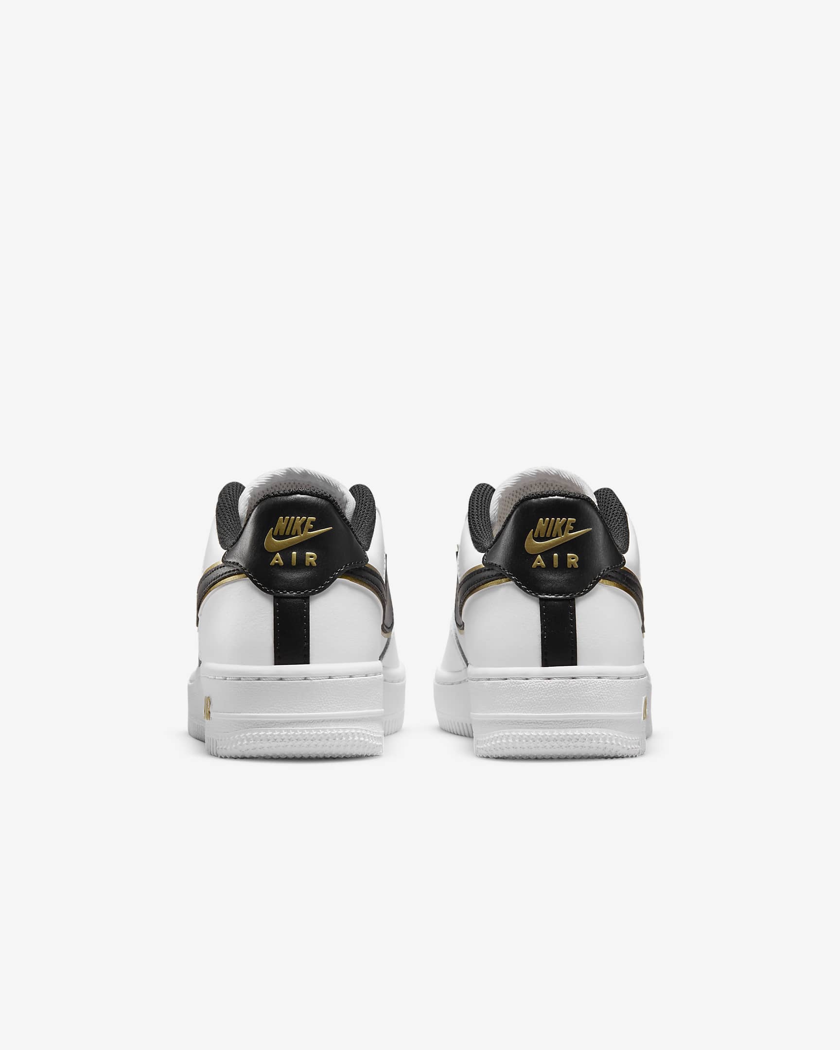 Nike Air Force 1 LV8 Big Kids' Shoes - White/Metallic Gold/White/Black