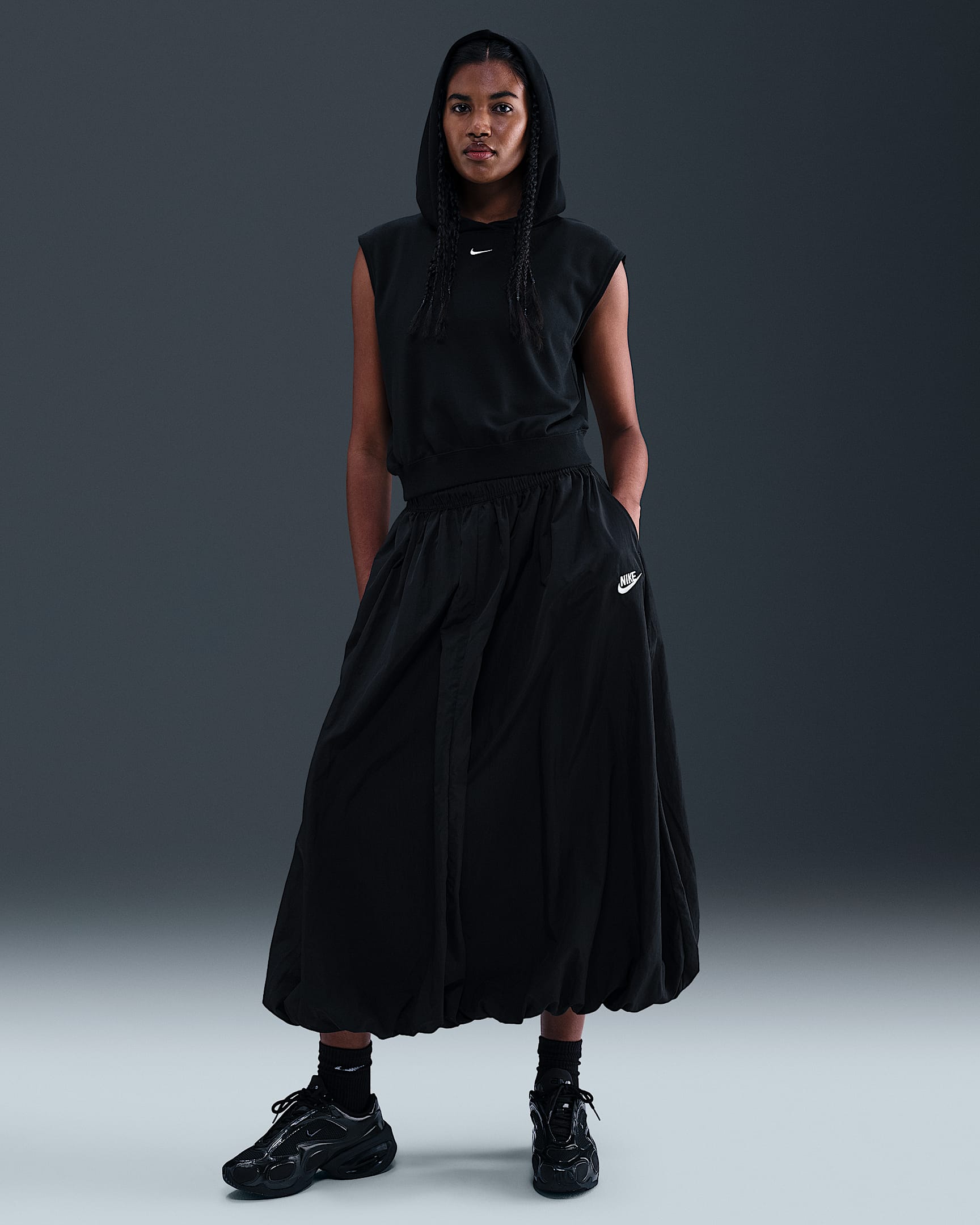 Nike Sportswear Windrunner Women's Skirt - Black/Sail
