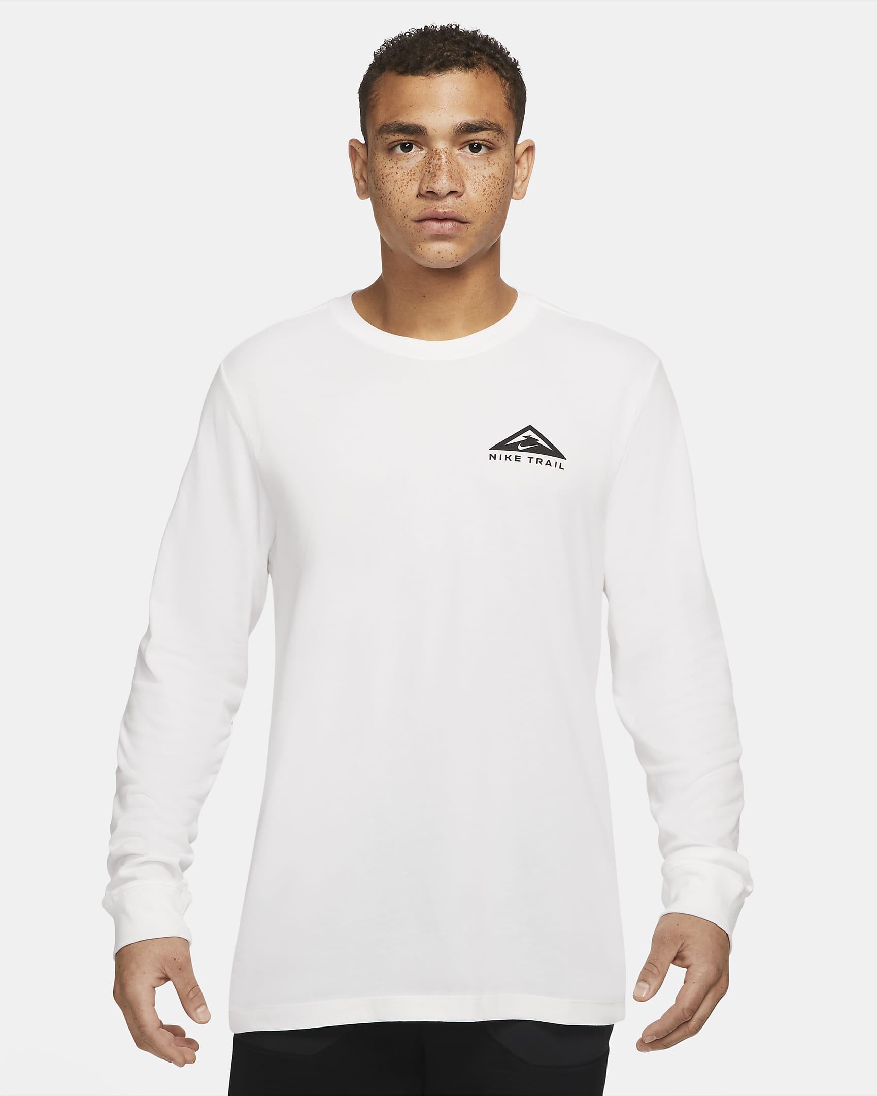 Nike Dri-FIT Long-Sleeve Trail Running T-Shirt - White