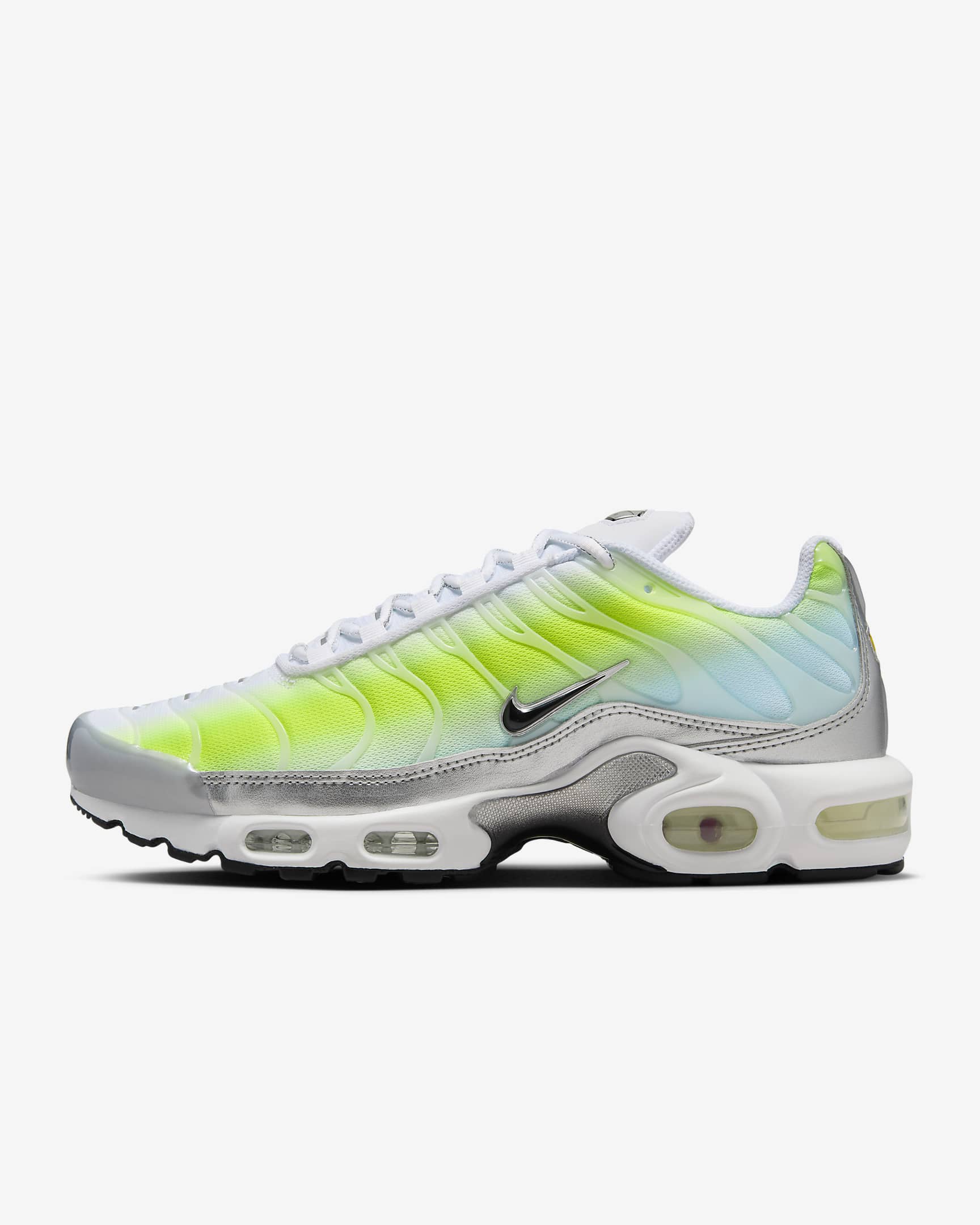 Chaussure Nike Air Max Plus pour femme - Blanc/Cyber/Glacier Blue/Noir