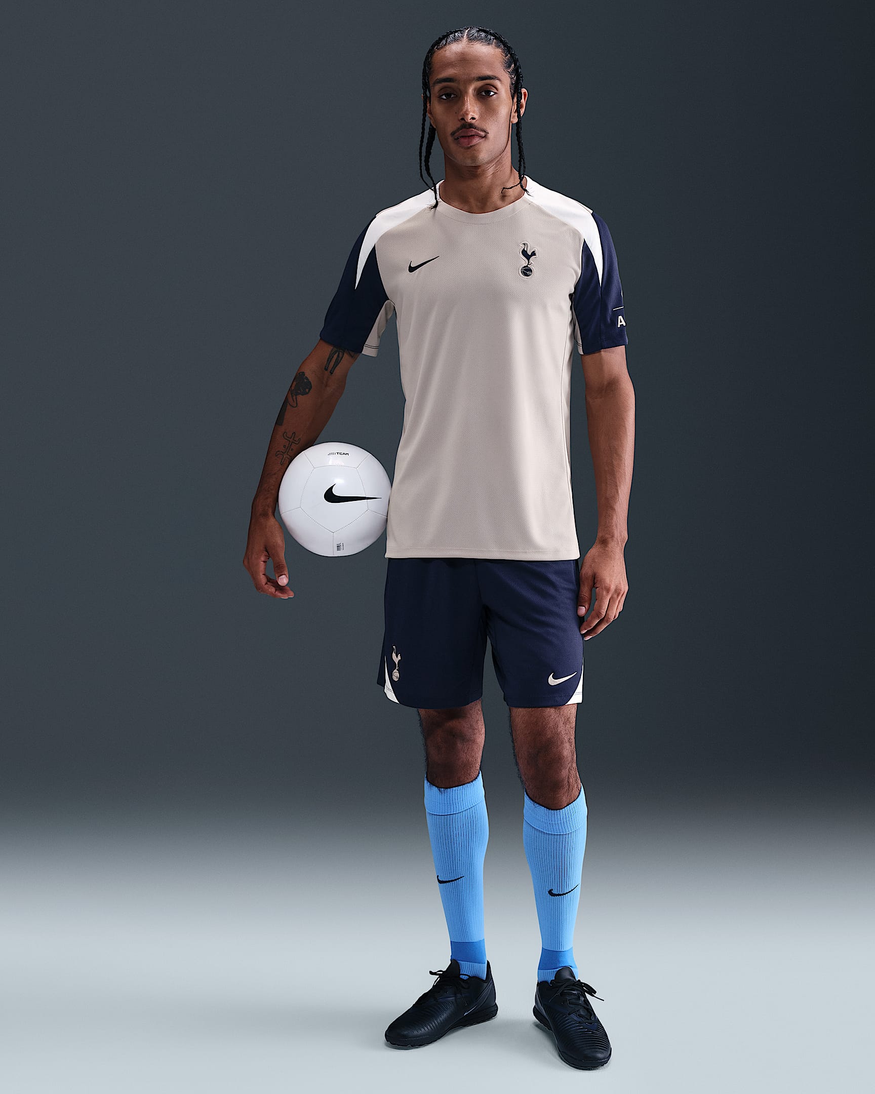 Tottenham Hotspur Strike Men's Nike Dri-FIT Football Knit Shorts - Binary Blue/White/Light Iron Ore