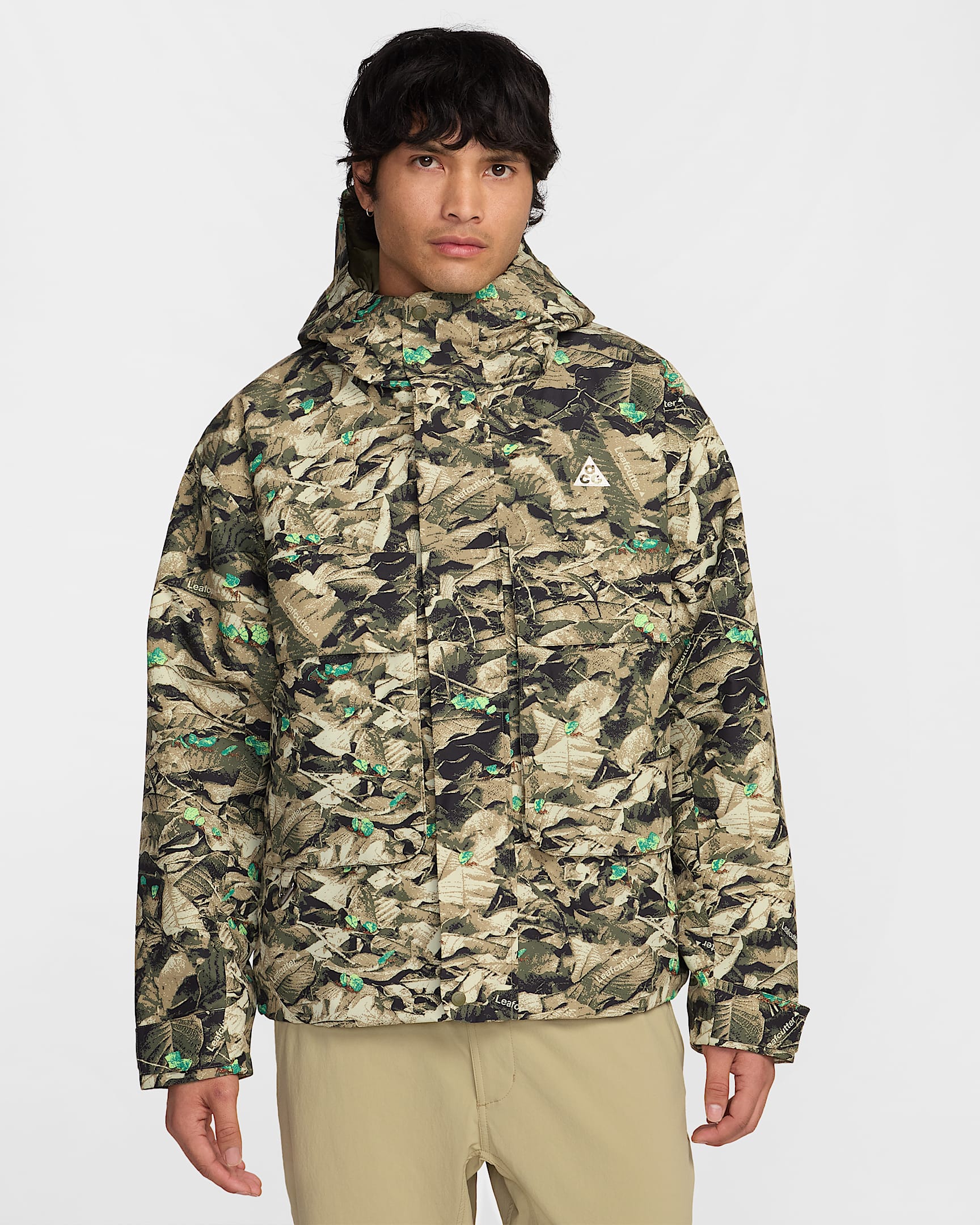 Męska kurtka z zamkiem na całej długości Storm-FIT Nike ACG PrimaLoft® „Skull Peak” - Parachute Beige/Medium Olive/Medium Olive/Summit White