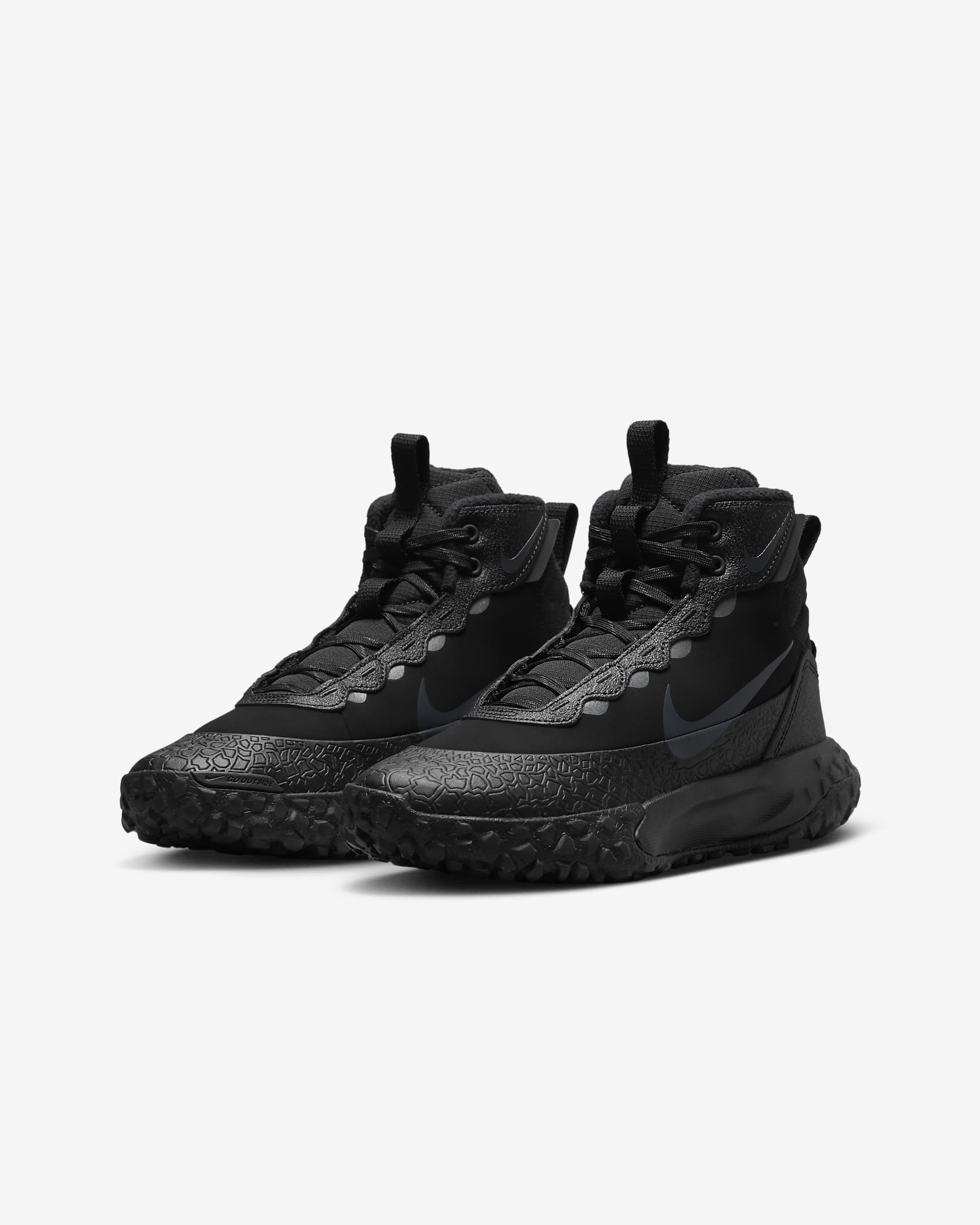 Nike Terrascout høye sko til store barn - Svart/Anthracite