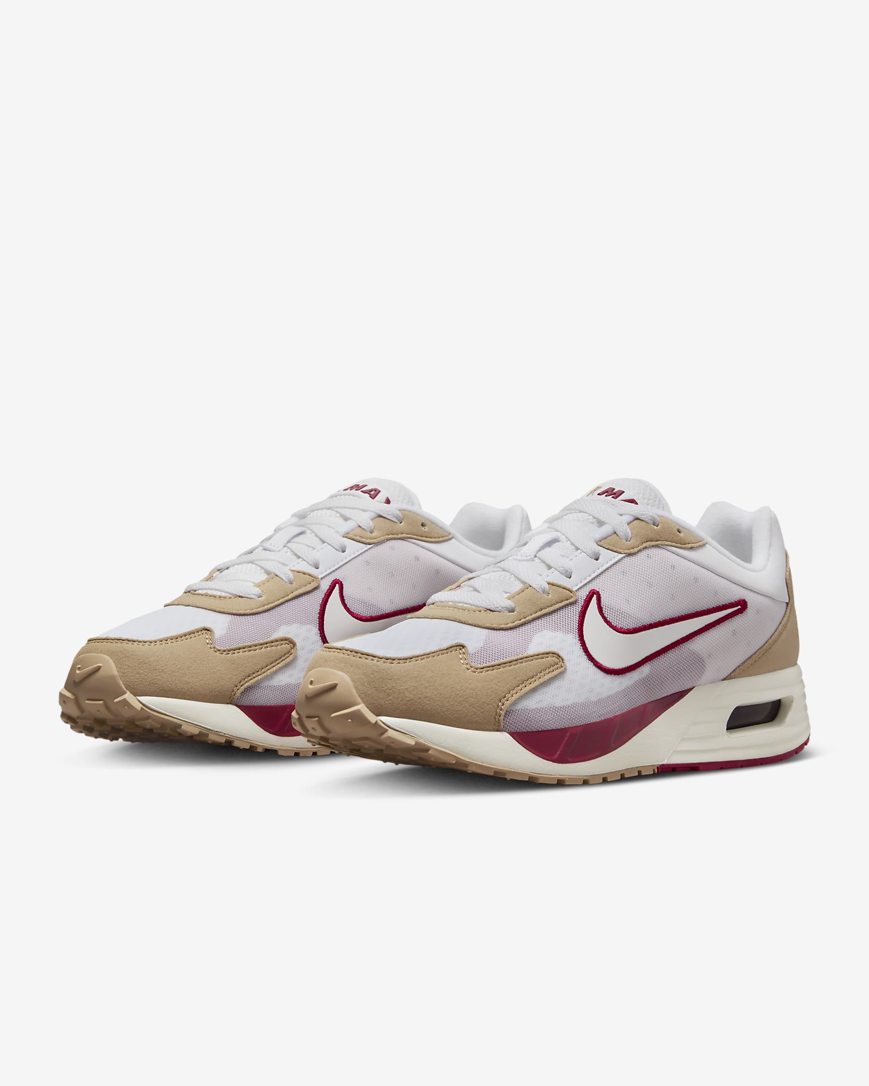 Nike Air Max Solo Men's Shoes - White/Hemp/Noble Red/White