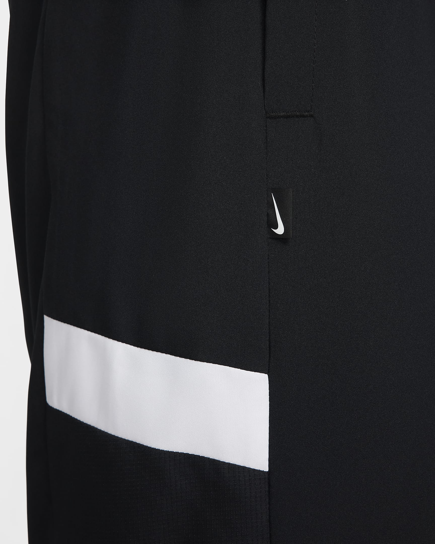 Nike Icon Men's Woven Basketball Pants - Black/Black/White/White