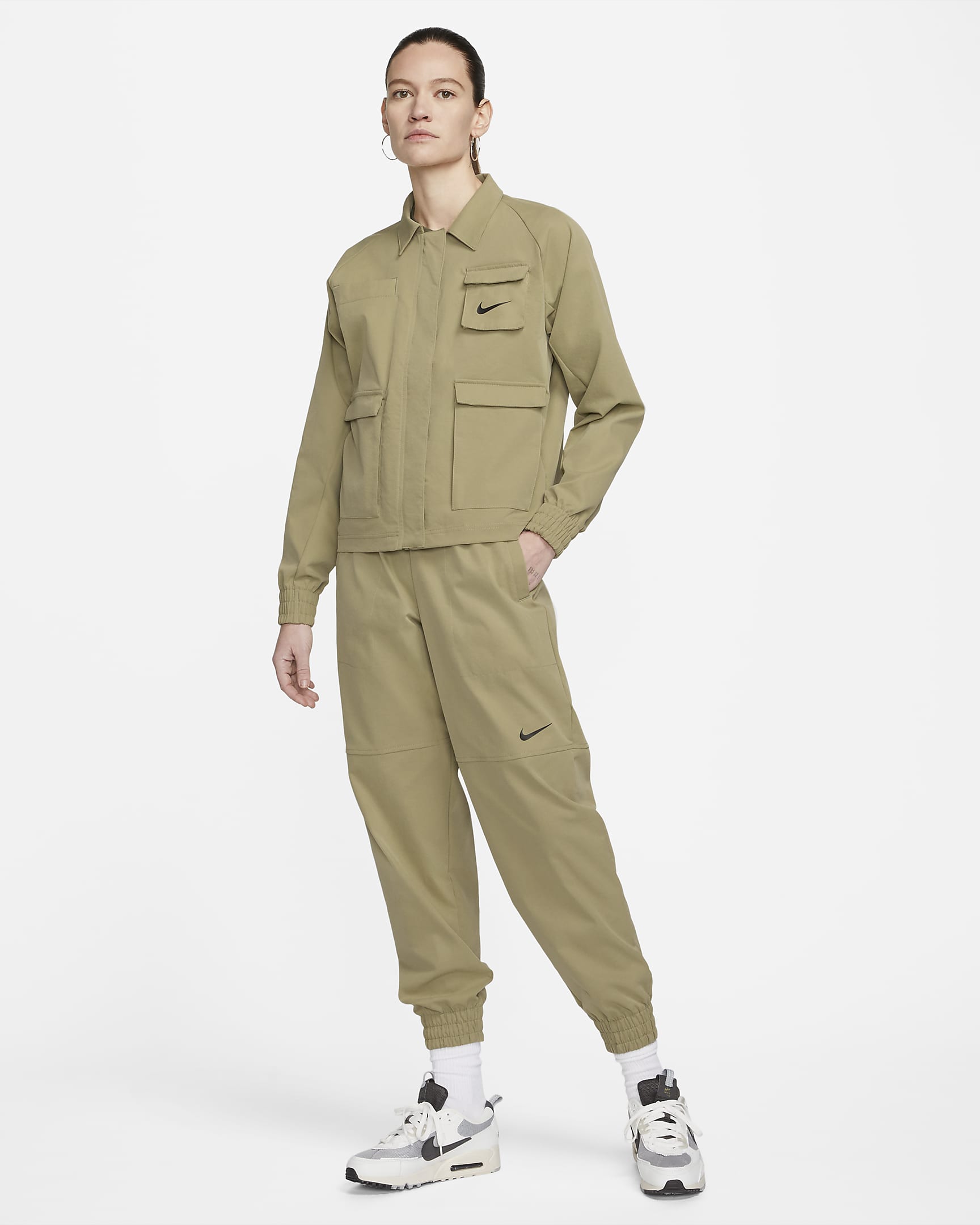 giubbotto donna w sportswear swoosh jacket woven