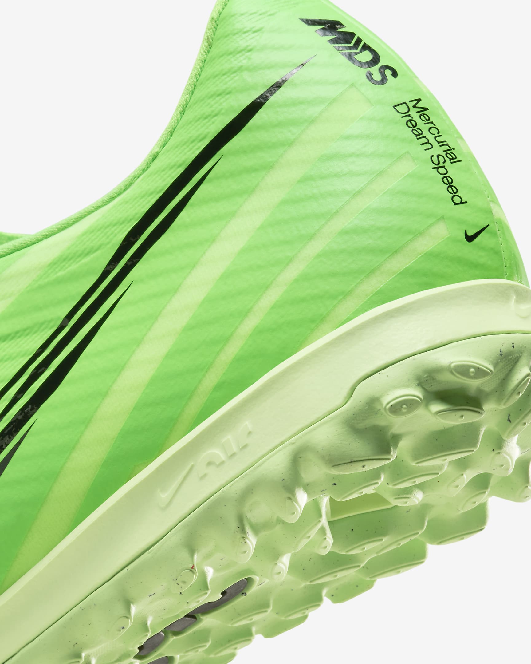 รองเท้าฟุตบอลไม่หุ้มข้อ TF Nike Vapor 15 Academy Mercurial Dream Speed - Green Strike/Stadium Green/ดำ