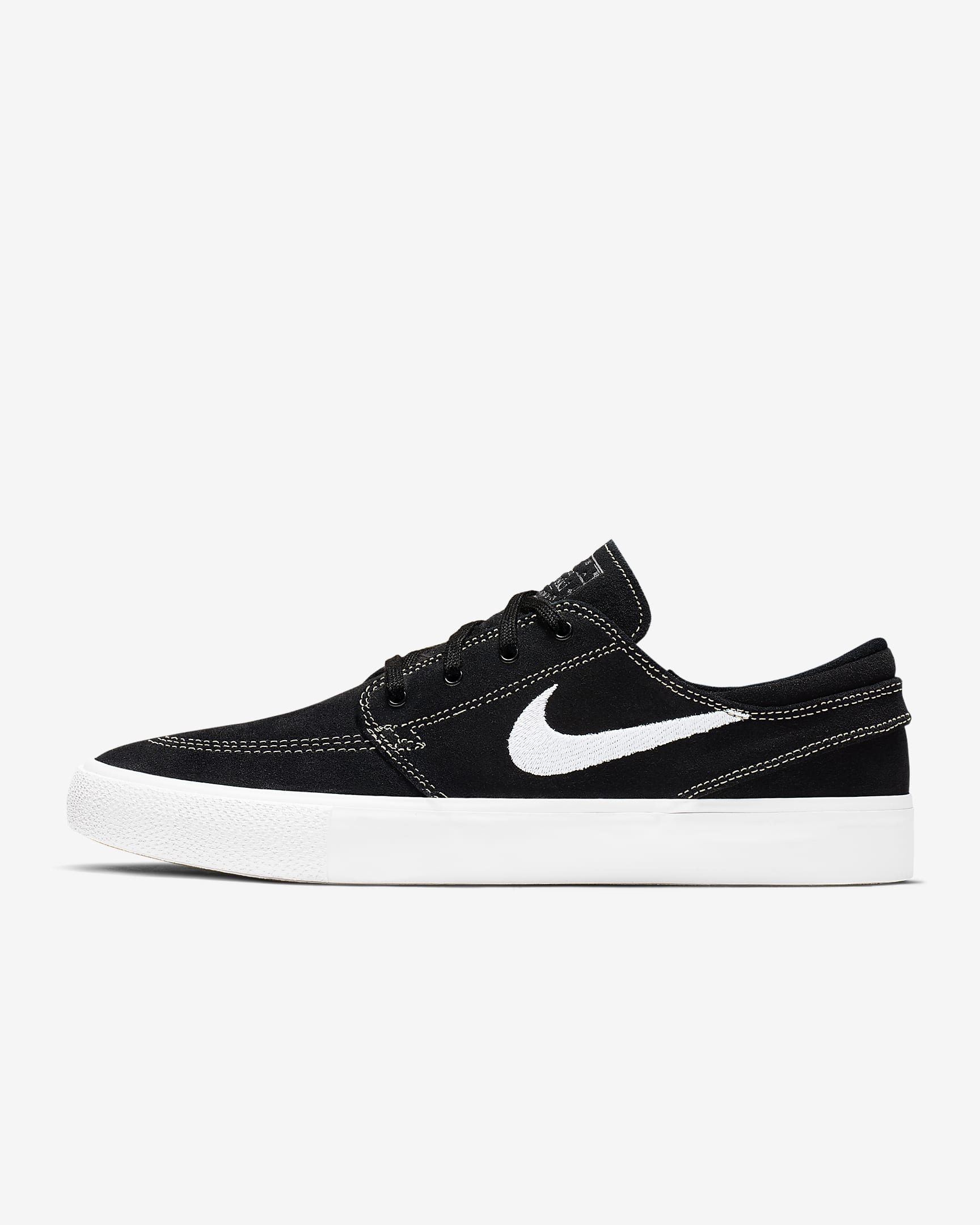 Nike SB Zoom Stefan Janoski RM Skate Shoes - Black/Black/Coconut Milk/White