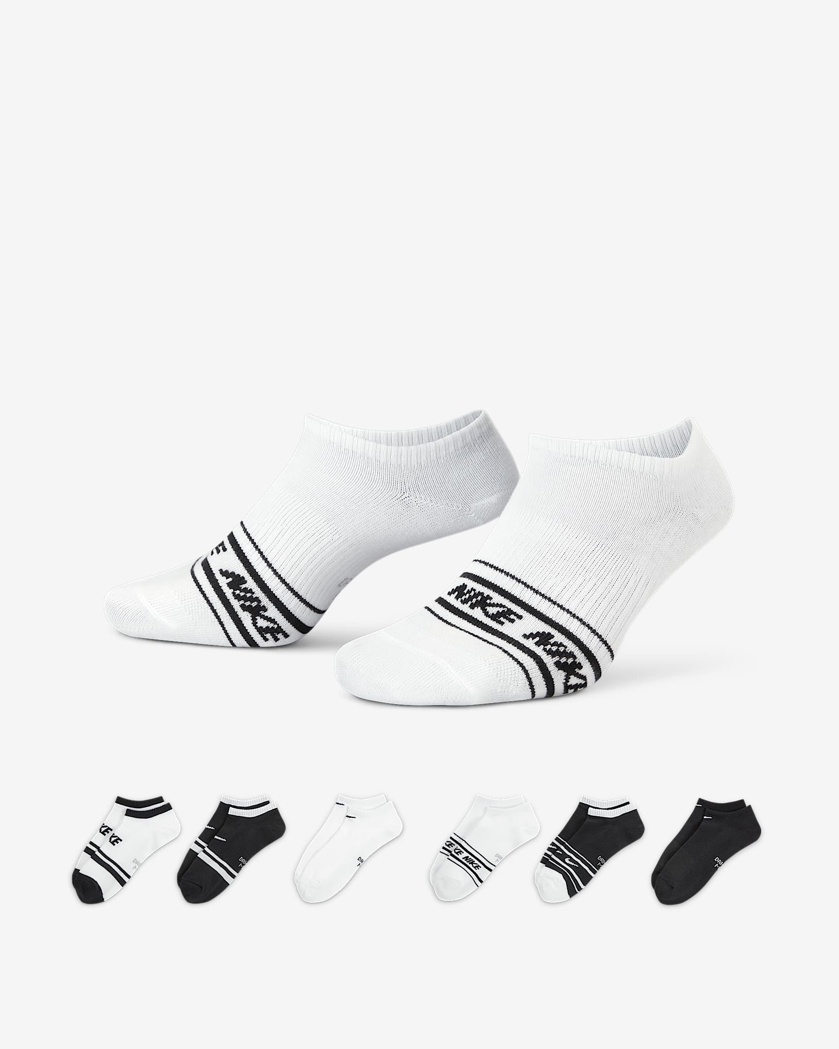 Nike Everyday Lightweight Women's Training NoShow Socks (6 Pairs). Nike GB