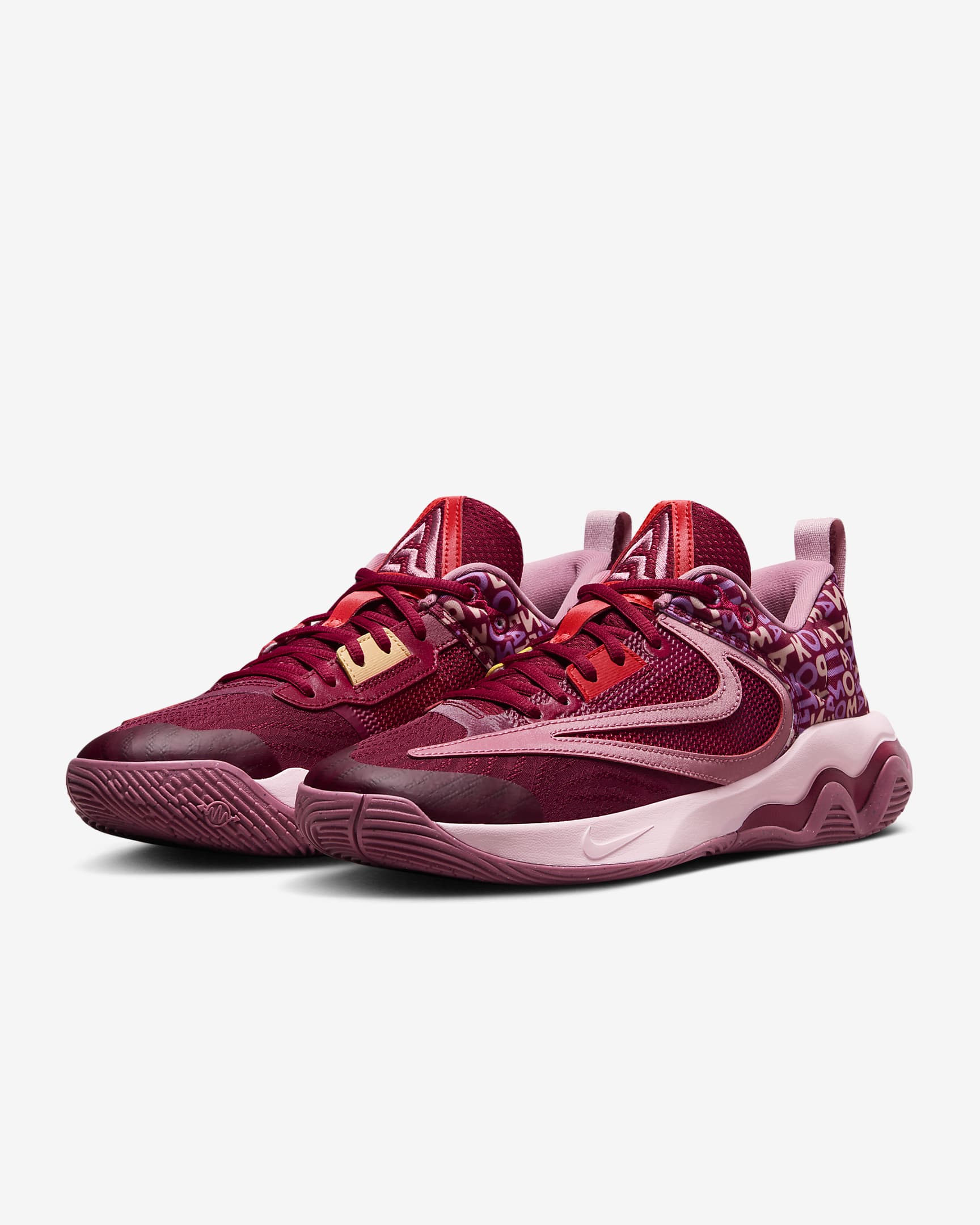 Giannis Immortality 3 Basketball Shoes - Noble Red/Desert Berry/Medium Soft Pink/Ice Peach