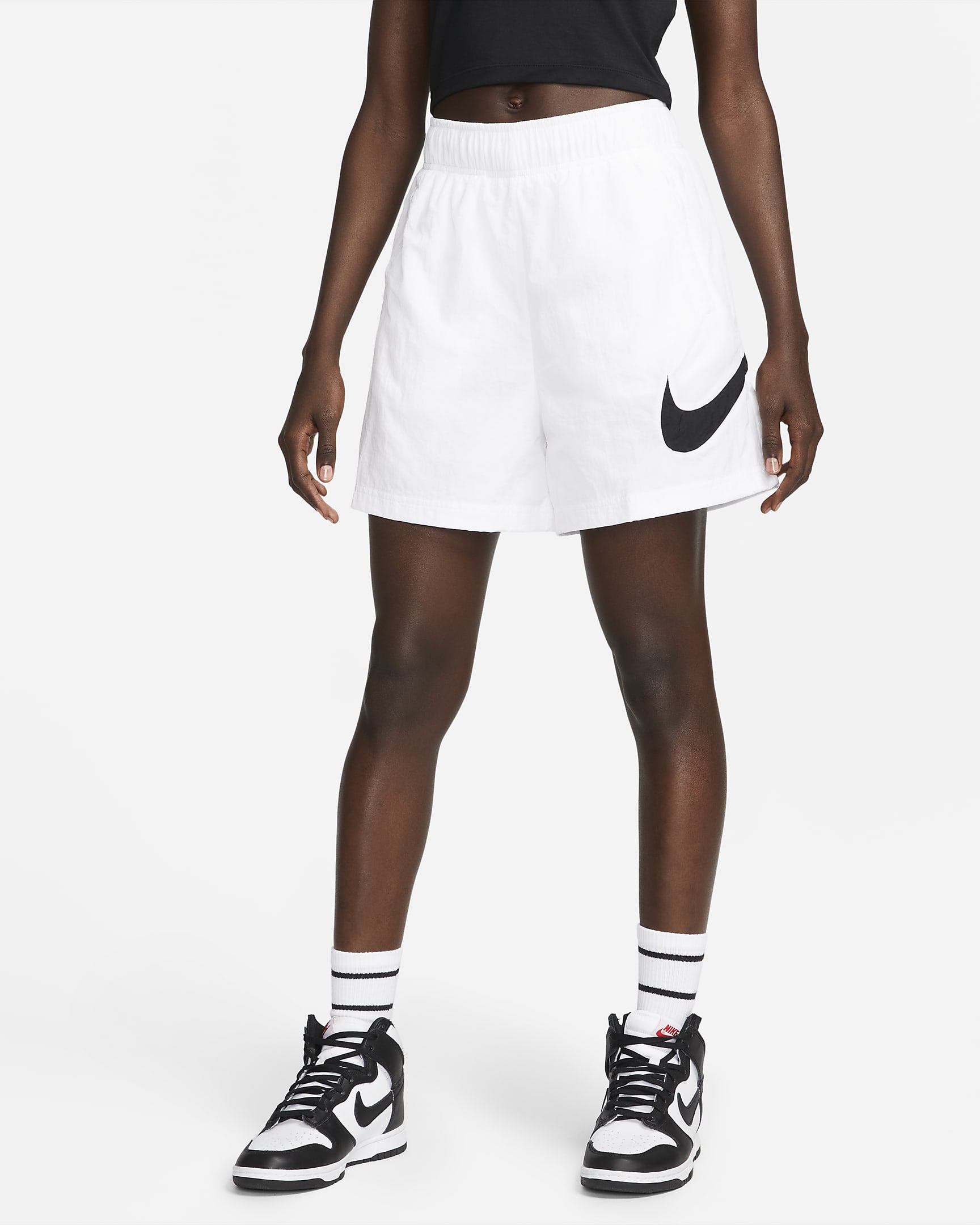 Nike Sportswear Essential Women's High-Rise Woven Shorts. Nike.com
