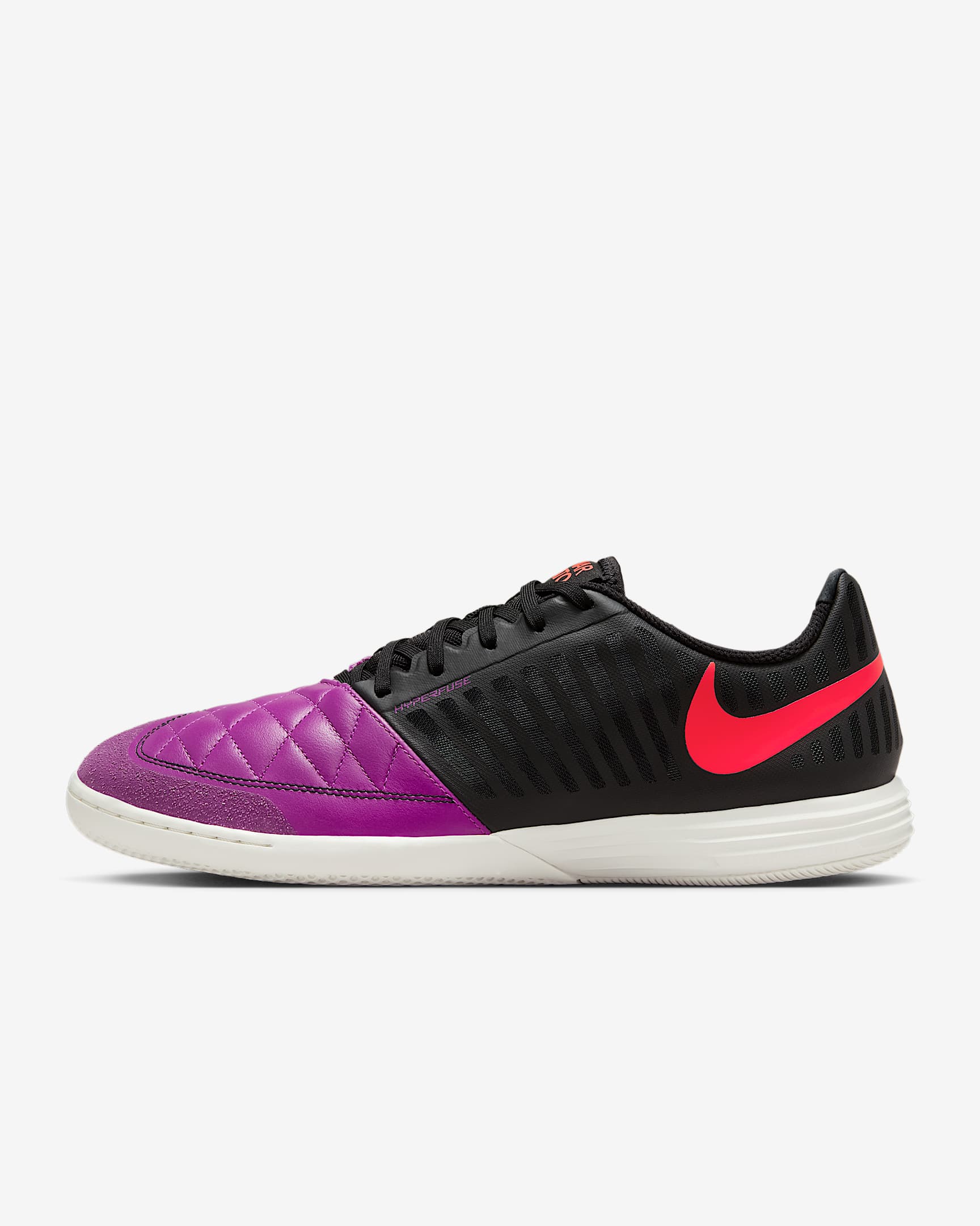 Nike Lunar Gato II Indoor Court Low-Top Football Shoes - Bold Berry/Bright Crimson