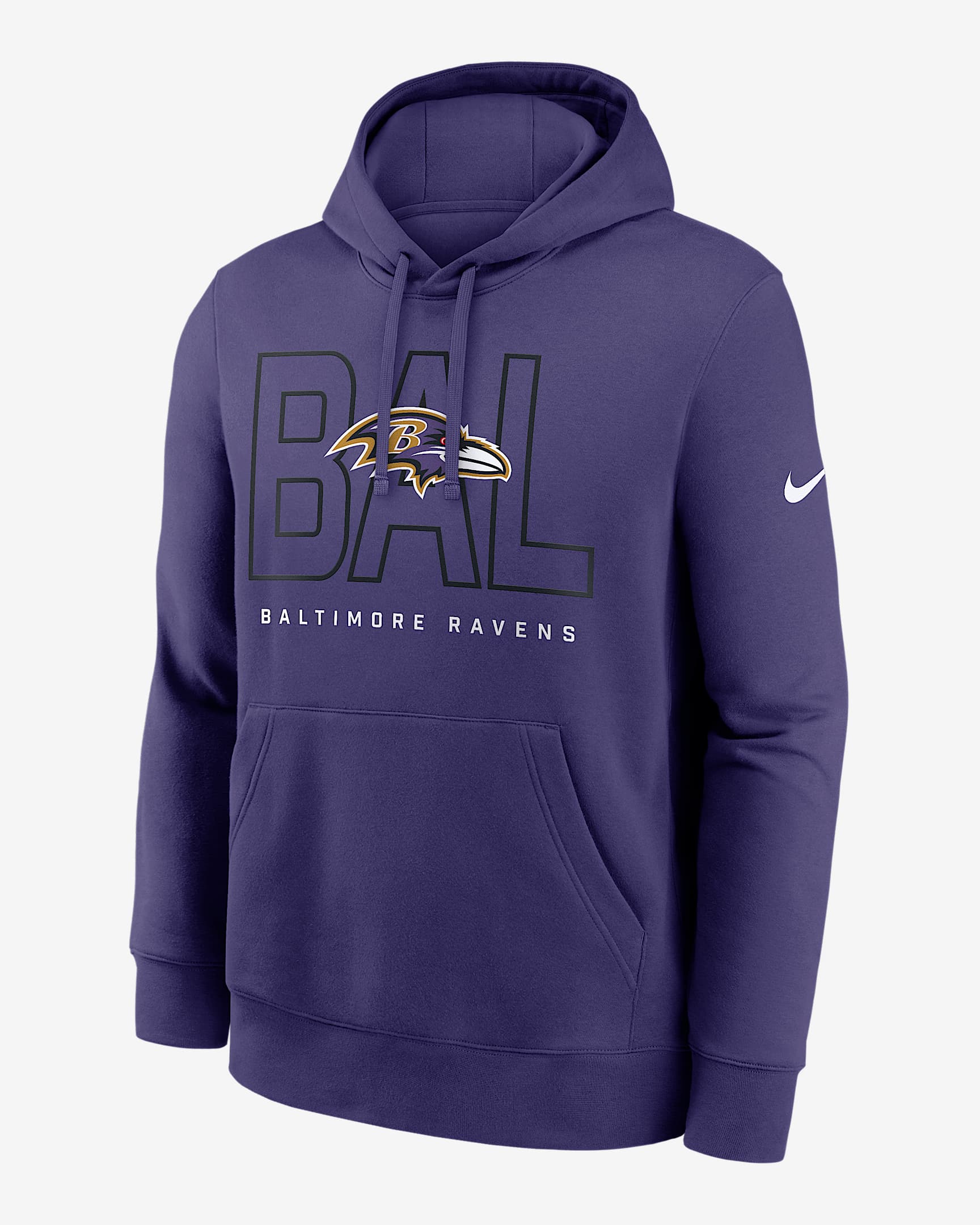 Baltimore Ravens Busted Play Club Men's Nike NFL Pullover Hoodie - Purple
