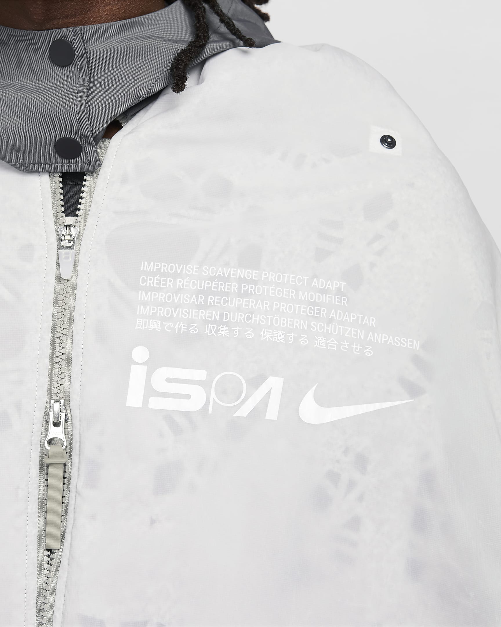 Nike ISPA Metamorph Poncho - Photon Dust/Iron Grey/Dark Stucco