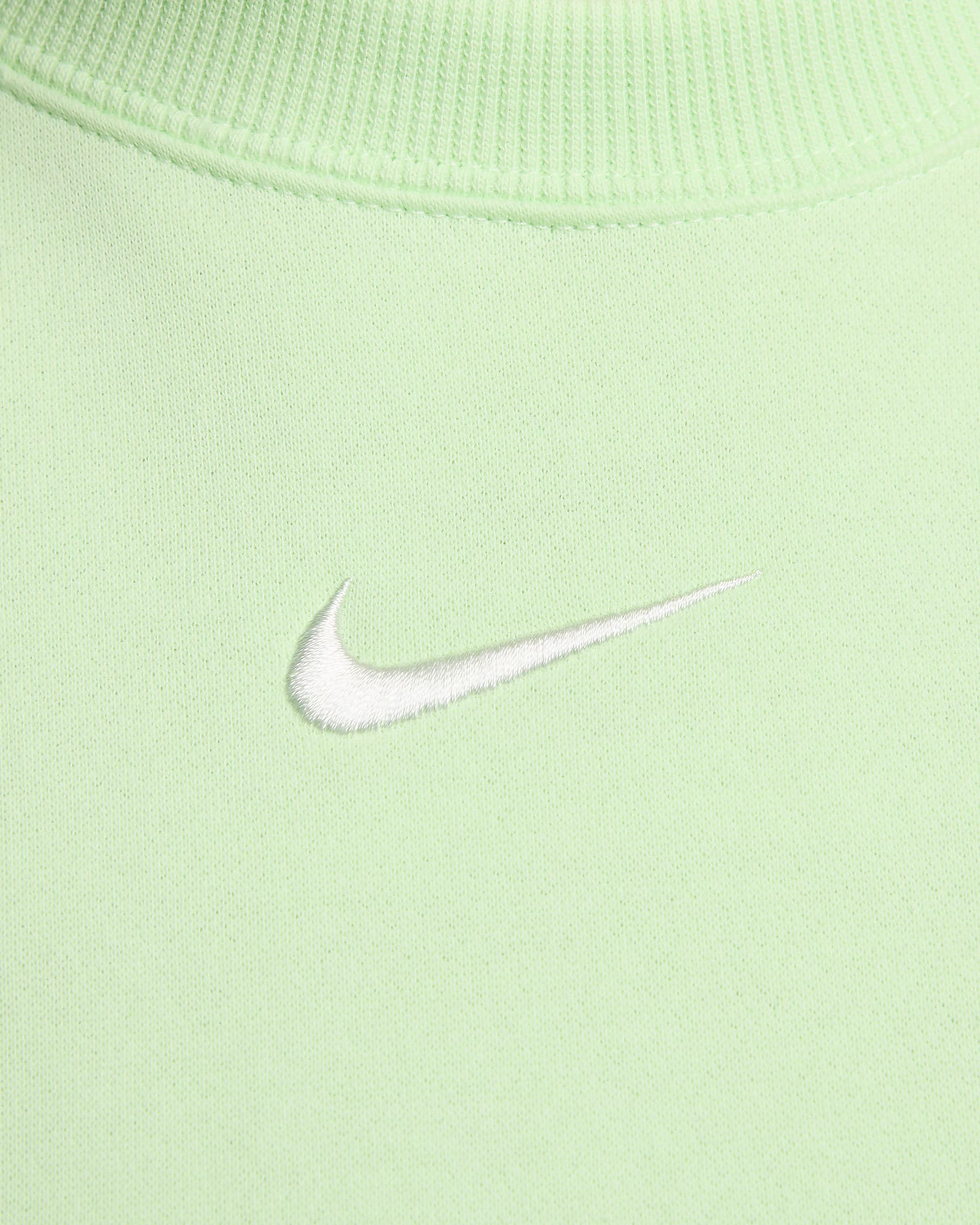 Nike Sportswear Phoenix Fleece ekstra, ekstra stor sweatshirt med rund hals til dame - Vapor Green/Sail