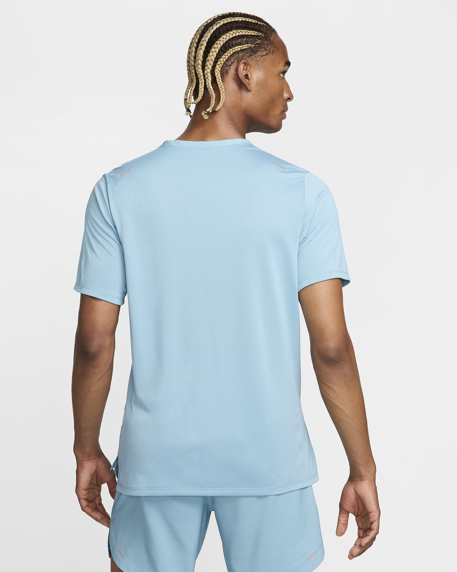 Nike Rise 365 Dri-FIT rövid ujjú férfi futófelső - Denim Turquoise