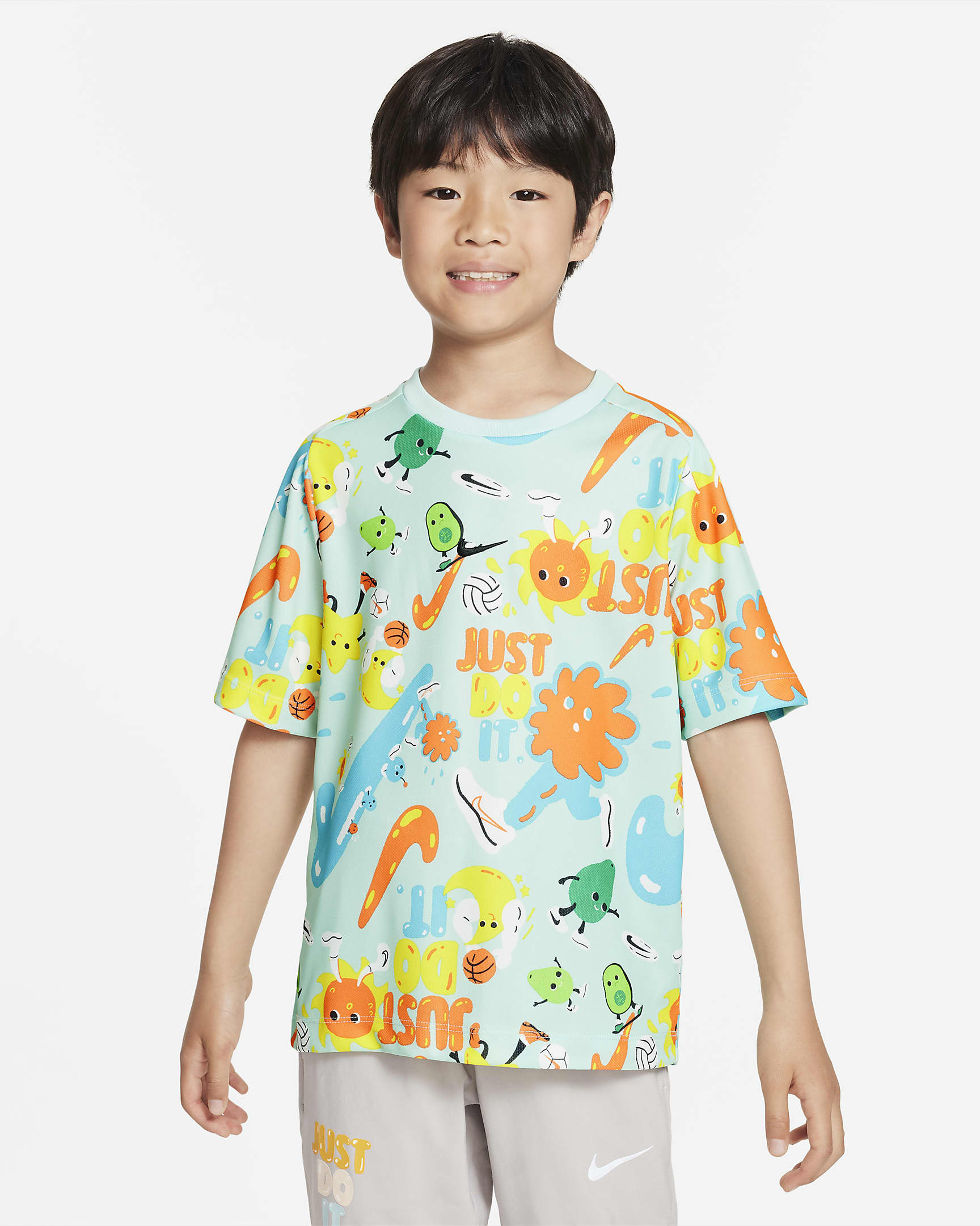 Nike Dri-FIT Older Kids' (Boys') Top - Jade Ice