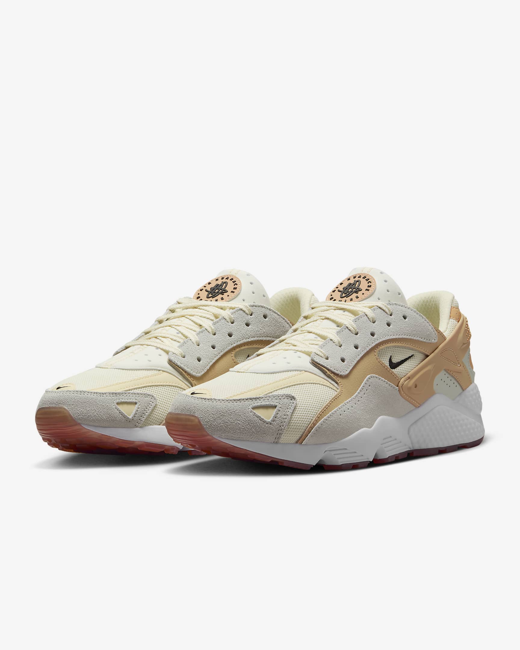 Nike Air Huarache Runner Men's Shoes - Coconut Milk/Sesame/Light Silver/Black