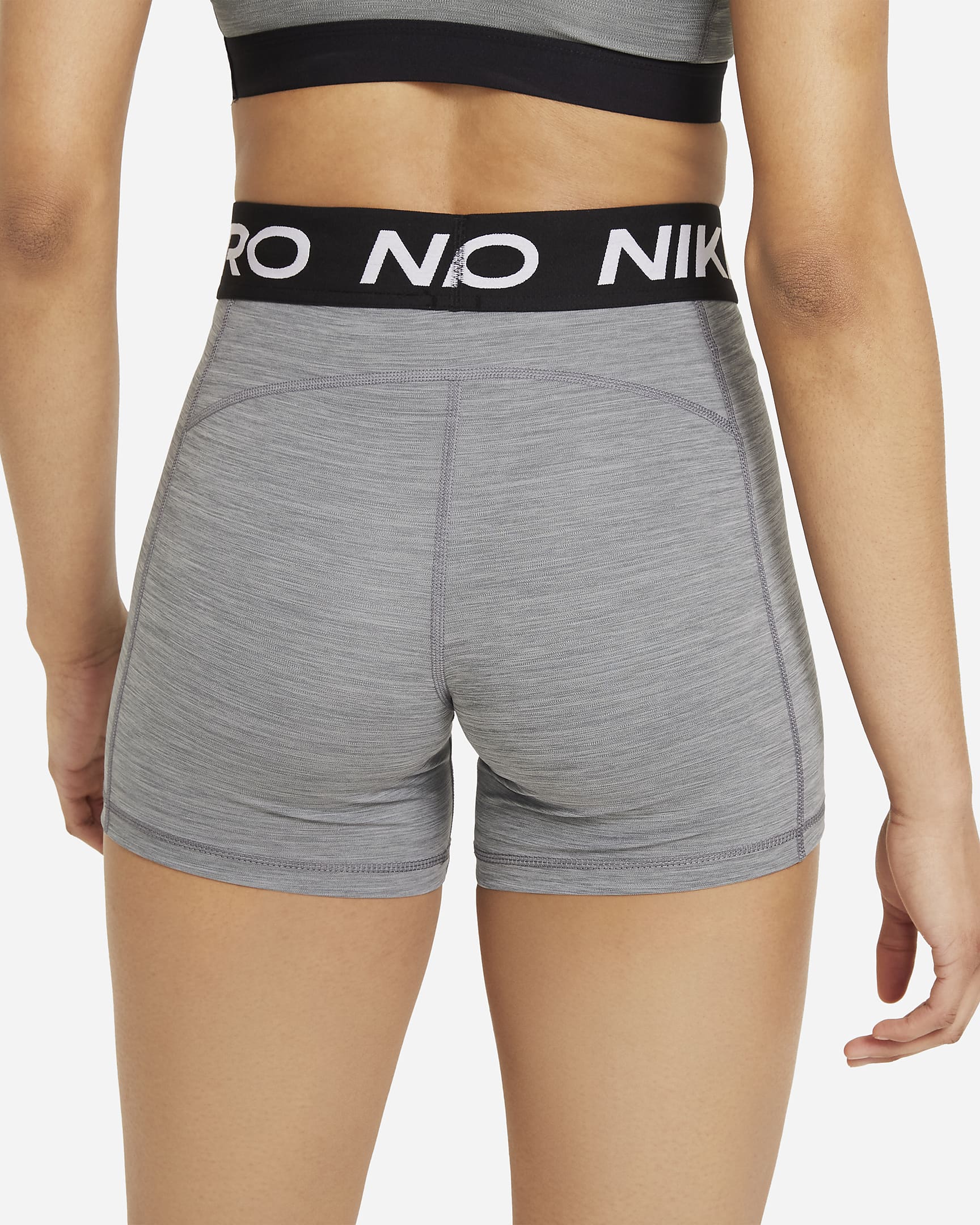 Shorts de 13 cm para mujer Nike Pro 365 - Gris humo/Jaspeado/Negro/Negro