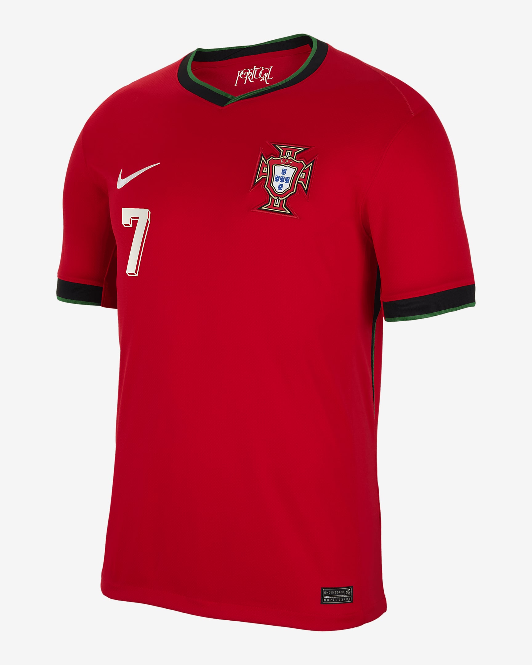 Cristiano Ronaldo Portugal National Team 2024 Stadium Home Men's Nike ...