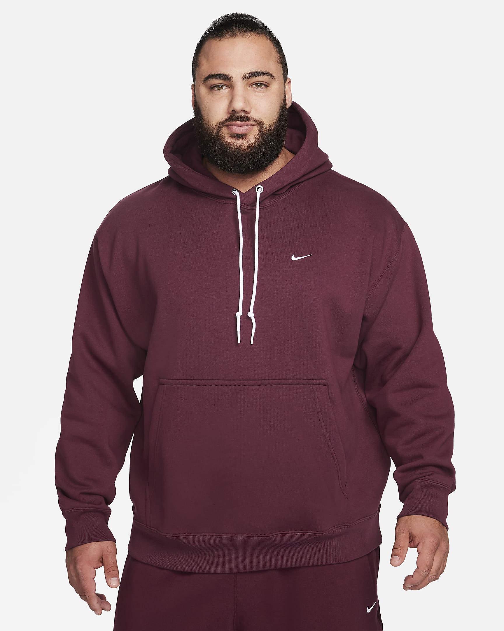 Nike Solo Swoosh Men's Fleece Pullover Hoodie. Nike PT