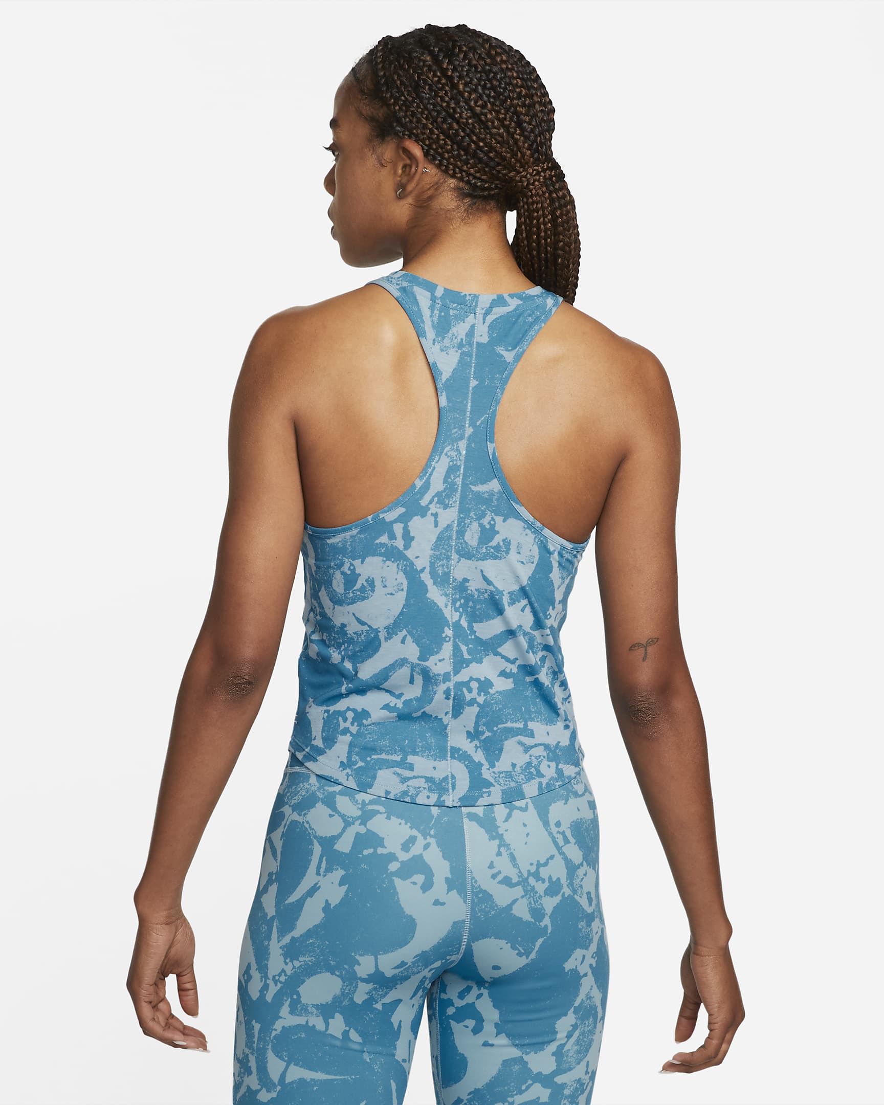 Nike Dri-FIT One Luxe Icon Clash Women's Training Tank - Laser Blue/Worn Blue/Madder Root