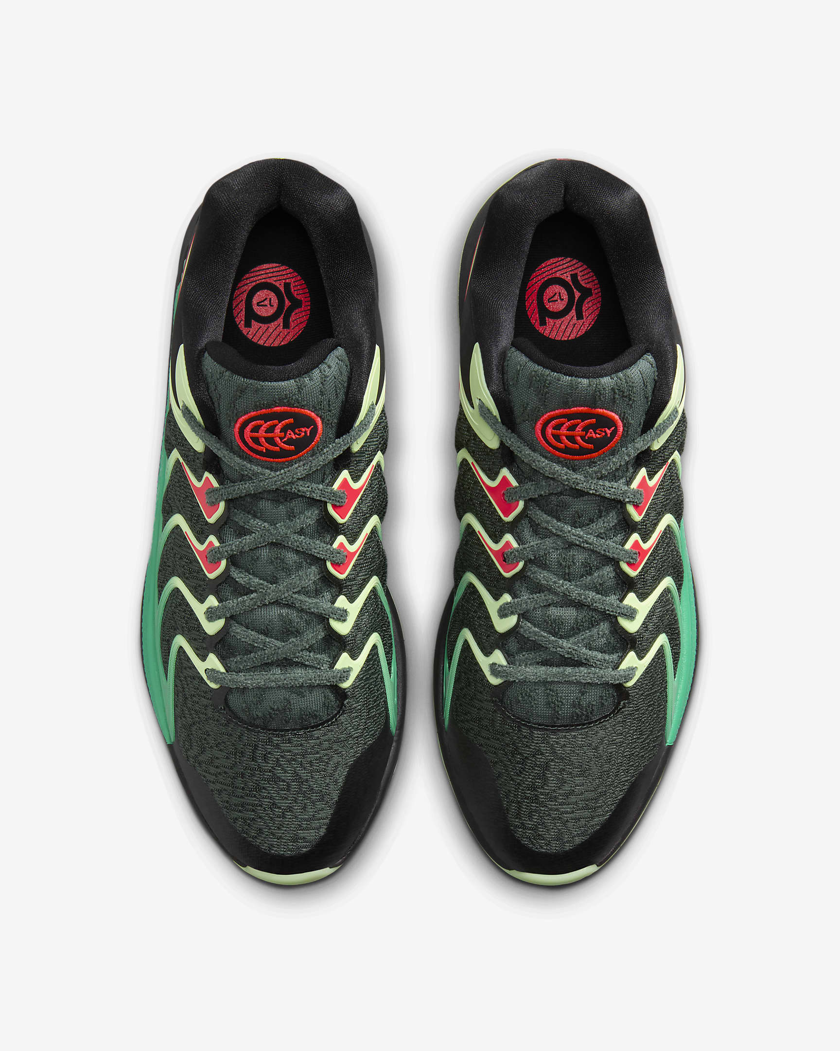 KD17 EP Basketball Shoes - Black/Vintage Green/Night Forest/Bright Crimson