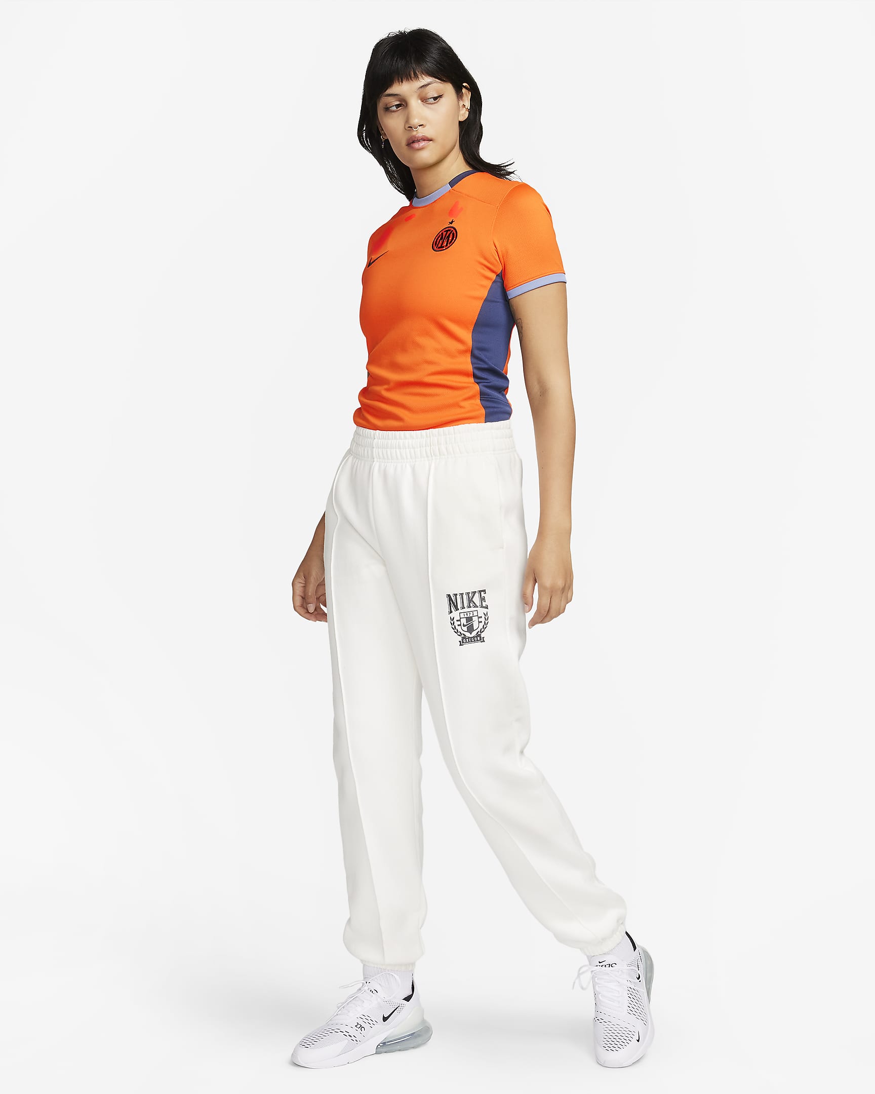 Maillot de foot Nike Dri-FIT Inter Milan 2023/24 Stadium 3e tenue pour femme - Safety Orange/Thunder Blue/Ashen Slate/Noir