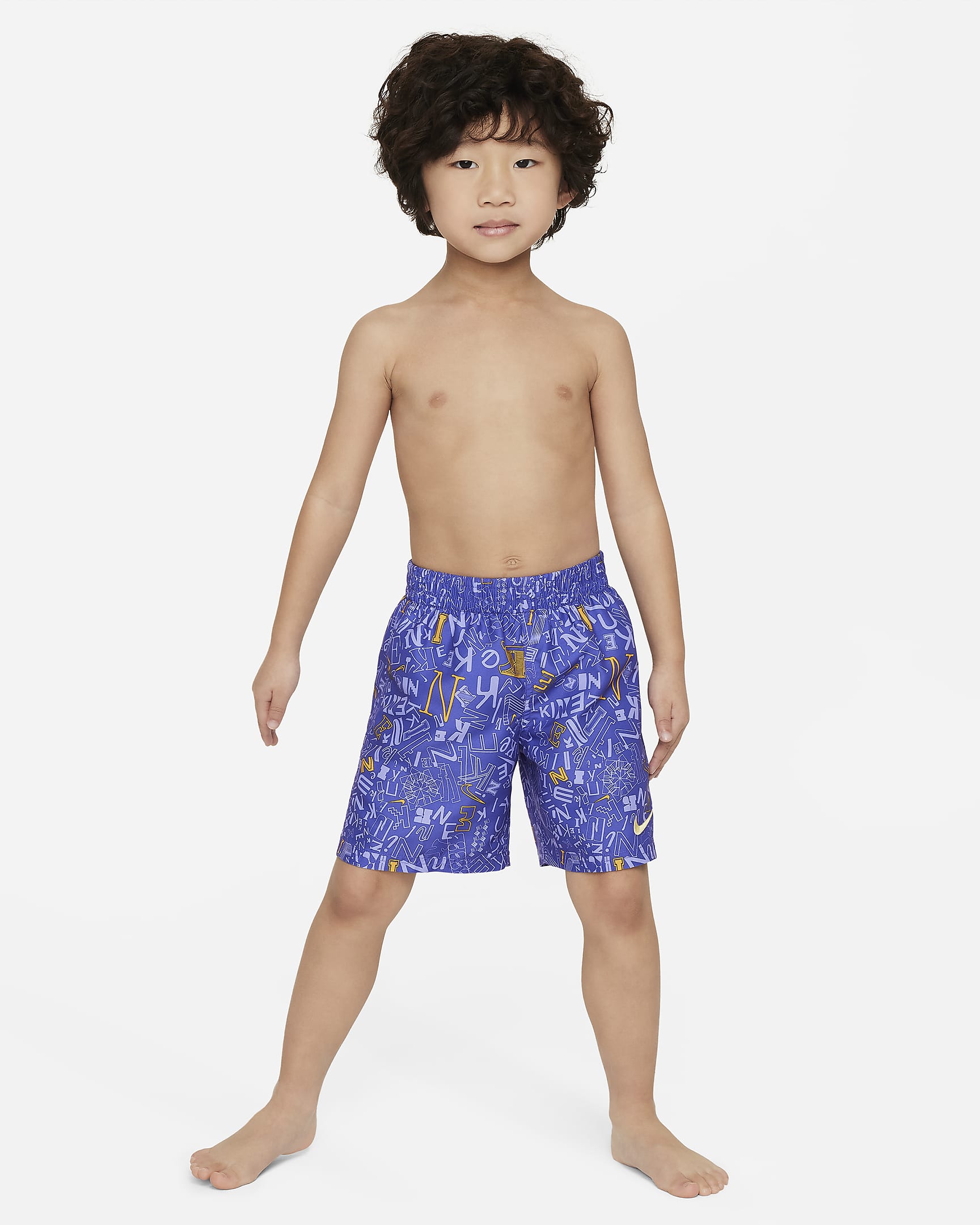 Shorts Volley de 13 cm para niño talla pequeña Nike Swim Blender - Violeta persa