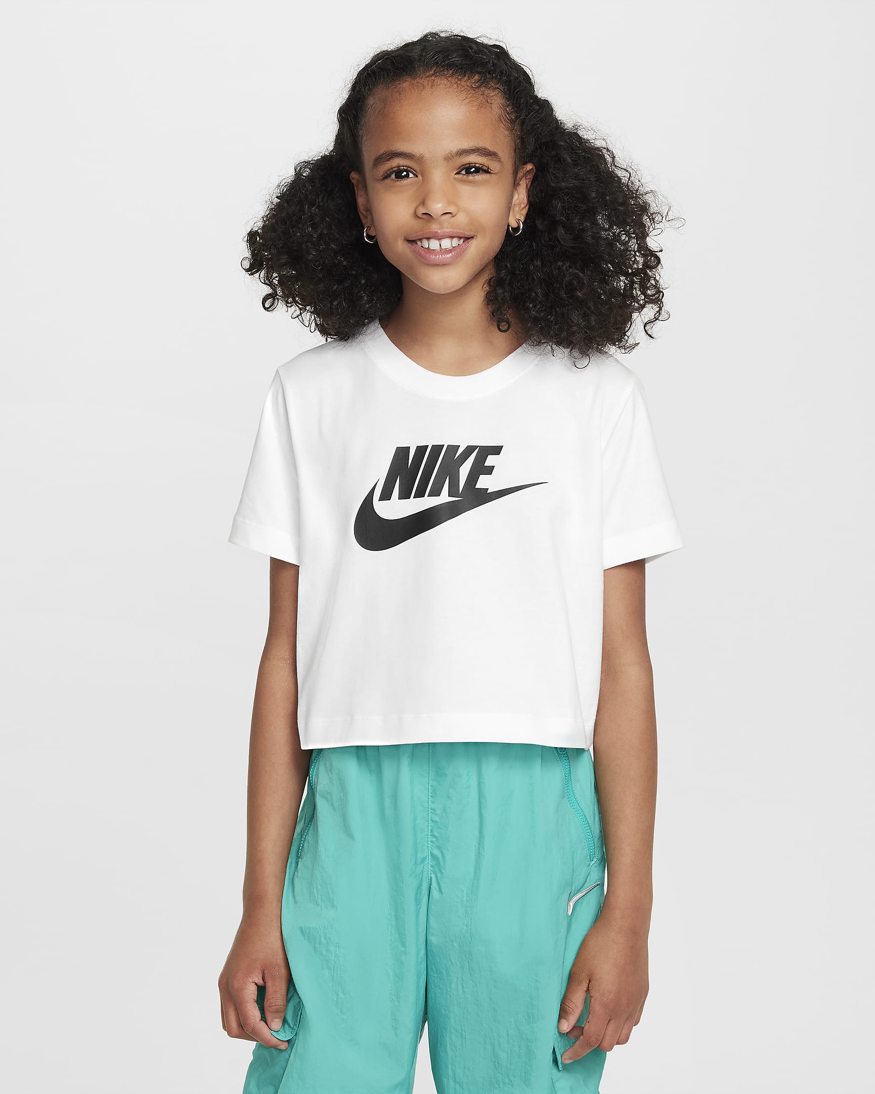 Nike Sportswear Kurz-T-Shirt (Mädchen) - Weiß