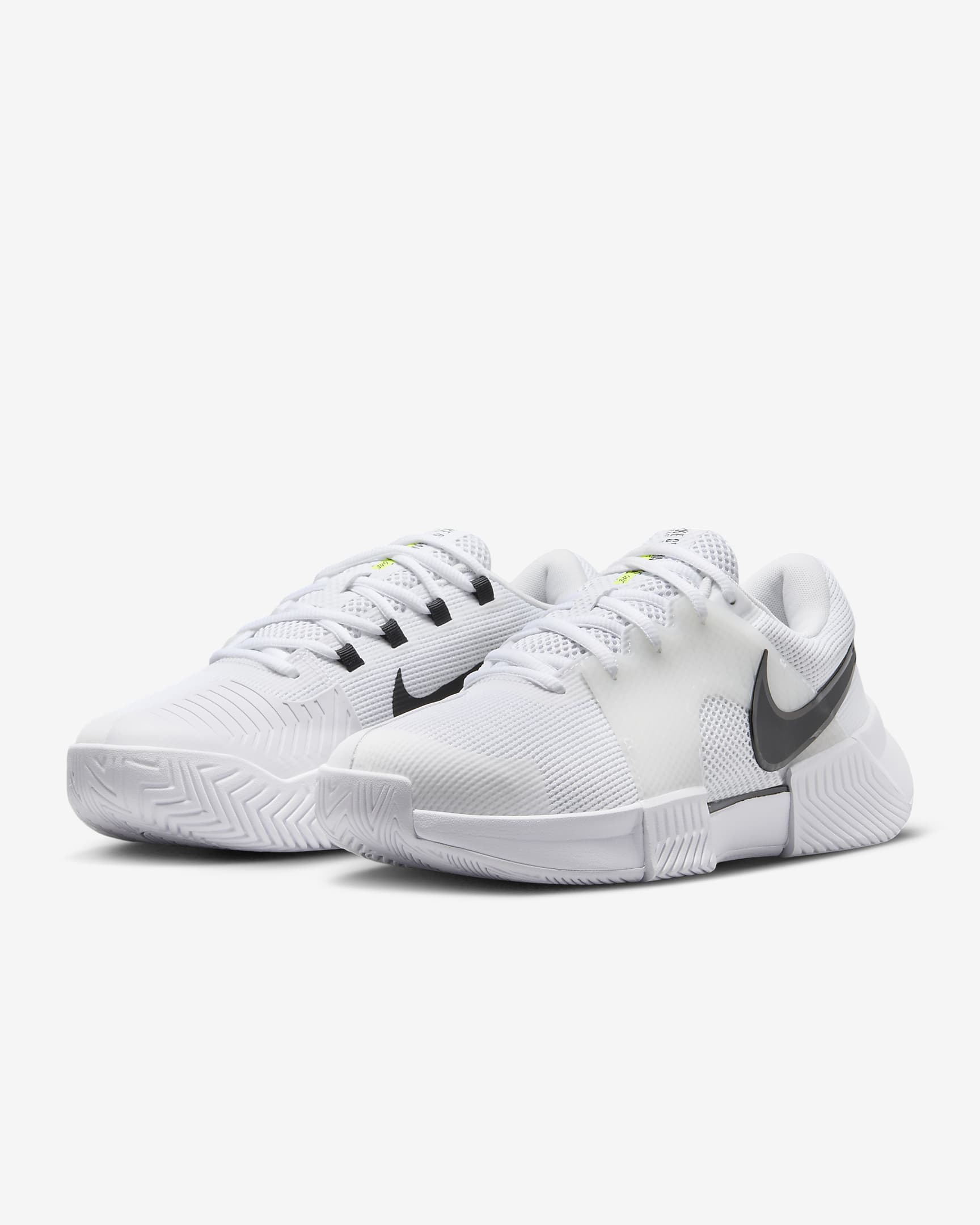 Nike Zoom GP Challenge 1 Women's Hard Court Tennis Shoes - White/White/Black