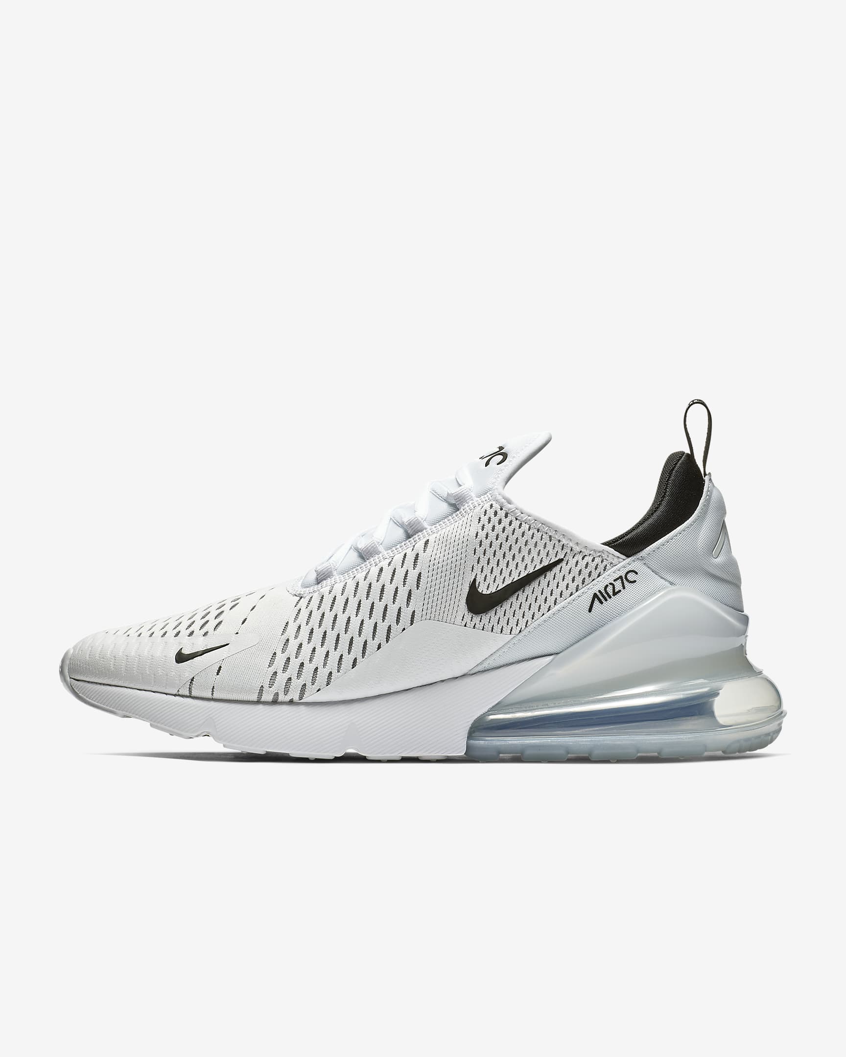 Nike Air Max 270 Men's Shoes - White/White/Black