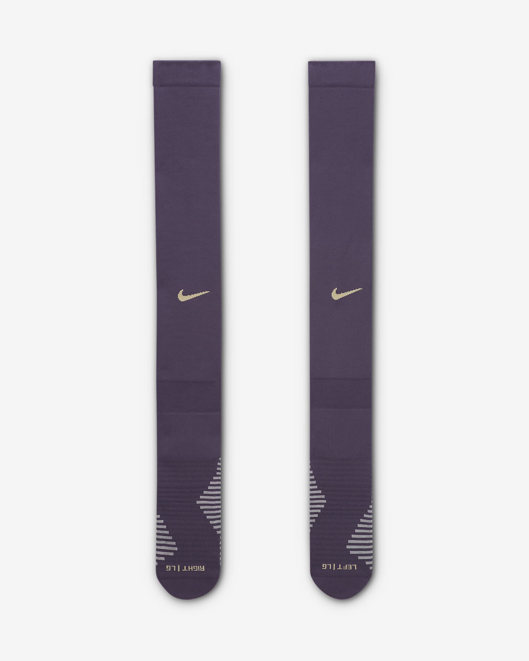 England Strike Away Nike Dri-FIT Football Knee-High Socks - Dark Raisin/Sesame