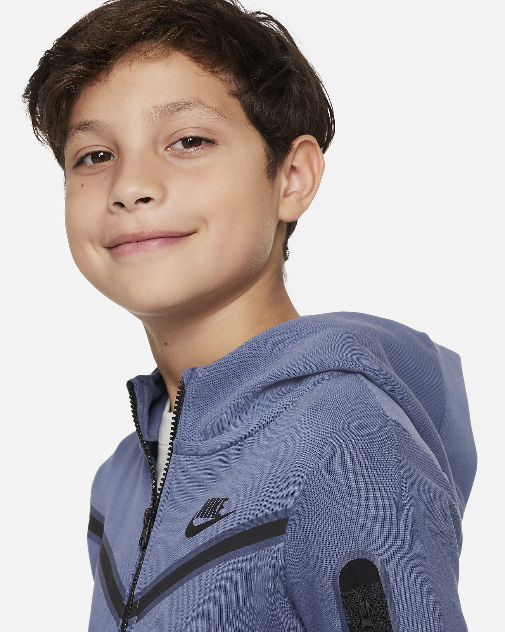 Nike Sportswear Tech Fleece Older Kids' (Boys') Full-Zip Hoodie. Nike SI