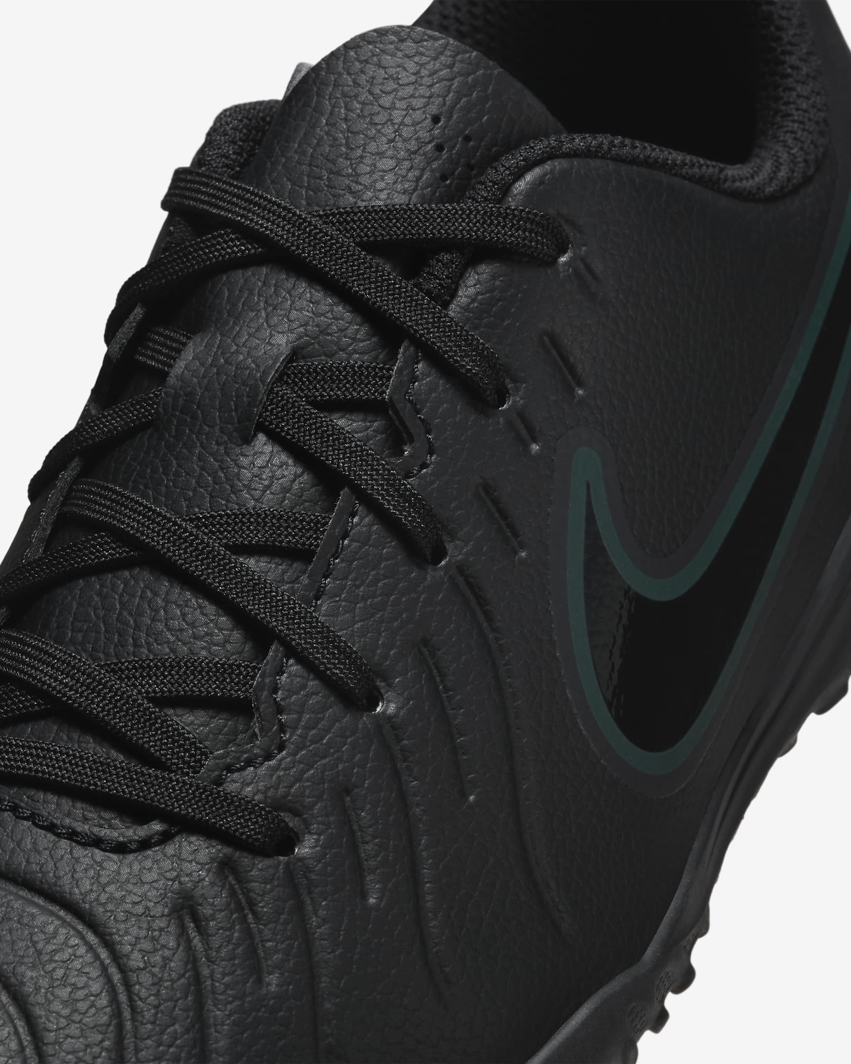 Chaussure de foot basse pour surface synthétique Nike Jr. Tiempo Legend 10 Club pour enfant/ado - Noir/Deep Jungle/Noir