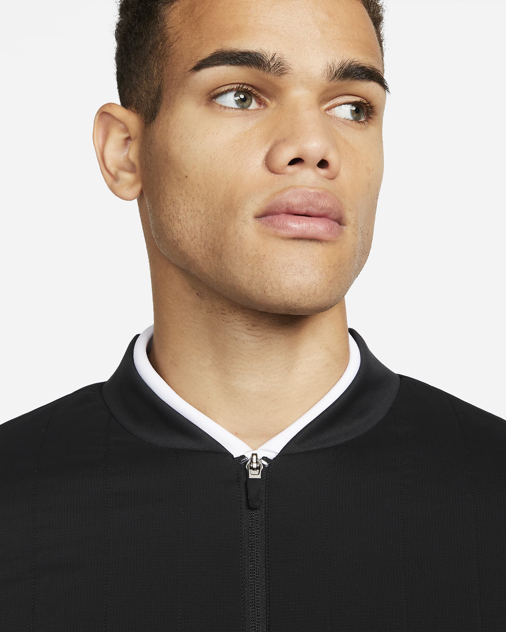 Nike Therma-FIT Repel Men's Full-Zip Golf Jacket - Black/White