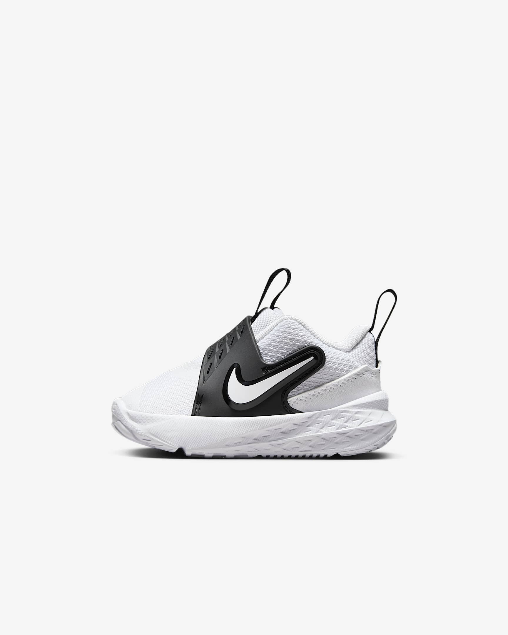 Nike Team Hustle D 12 Baby/Toddler Shoes - White/Black/White