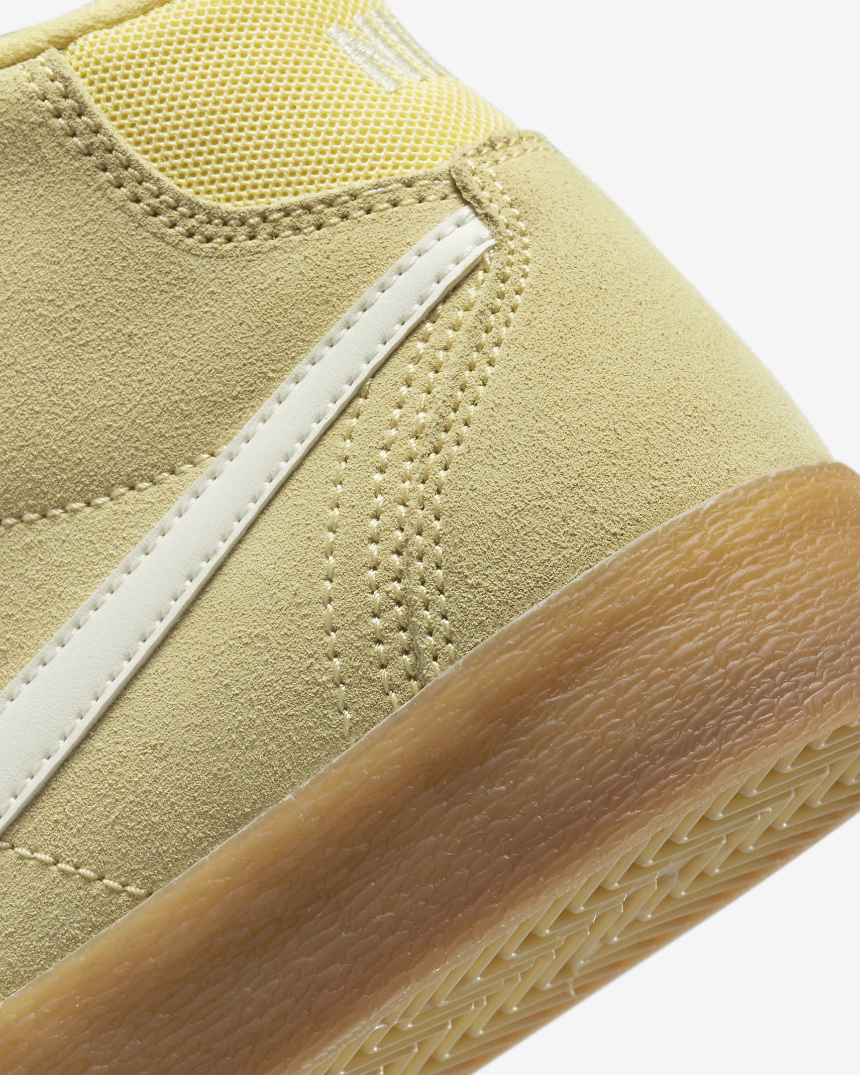 Nike SB Bruin High Skate Shoes - Lemon Wash/Lemon Wash/Gum Light Brown/Sail