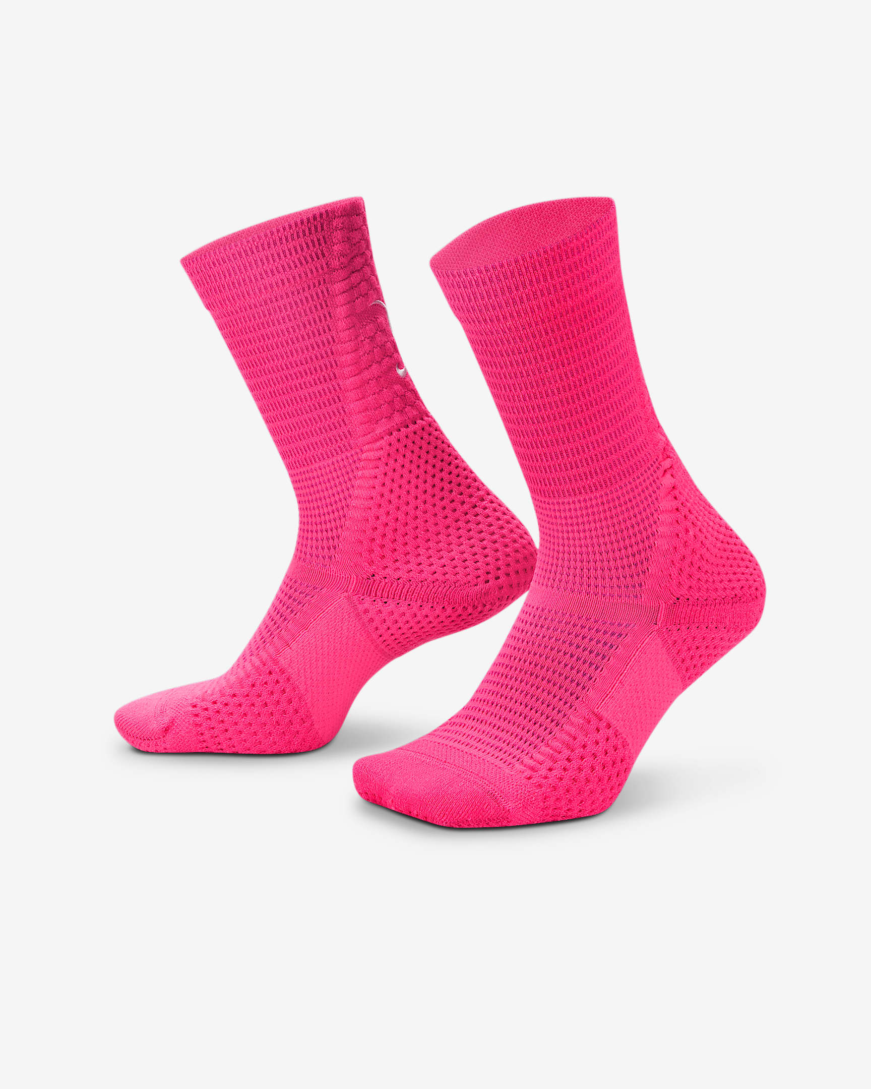 Nike Unicorn Dri-FIT ADV Cushioned Crew Socks (1 Pair) - Hyper Pink/Pinksicle/Bold Berry/Metallic Silver