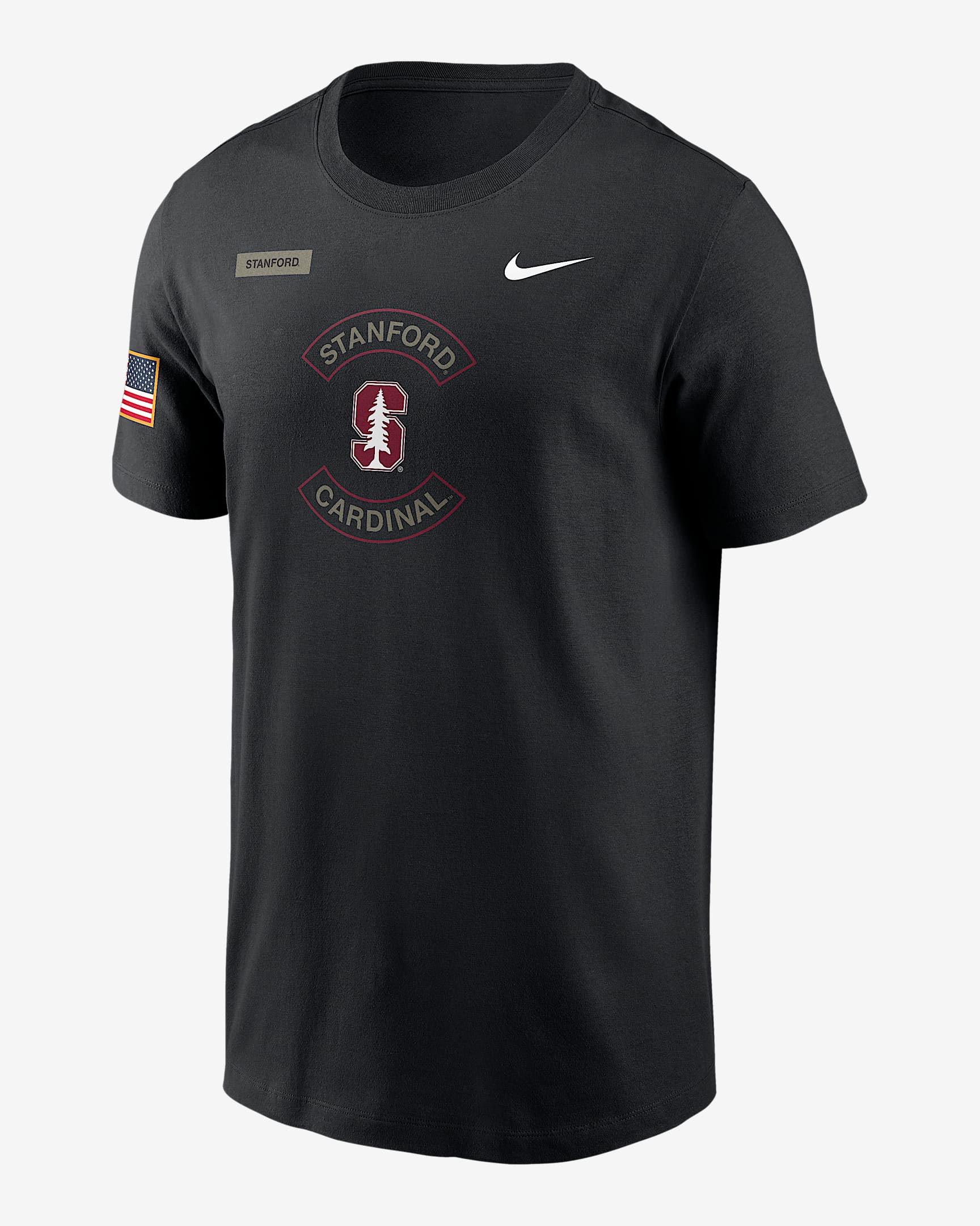 Stanford Military Appreciation Men's Nike Dri-FIT College T-Shirt - Black