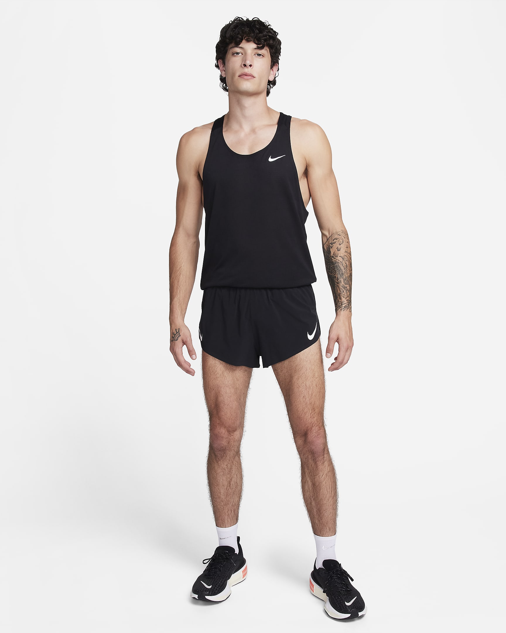 Nike AeroSwift Dri-FIT ADV fôret løpeshorts til herre (5 cm) - Svart/Summit White